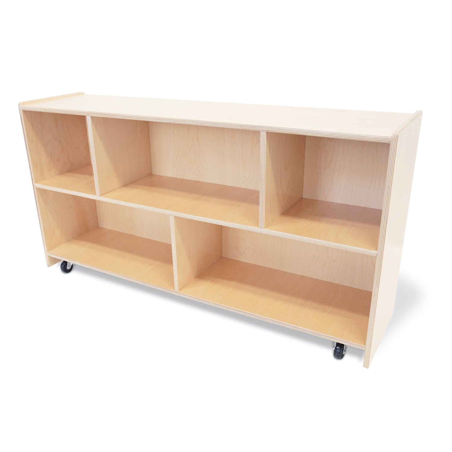 Multipurpose Straight Back Mobile Storage Cabinet - Rolling Organizer for Office, Home, or Classroom Use