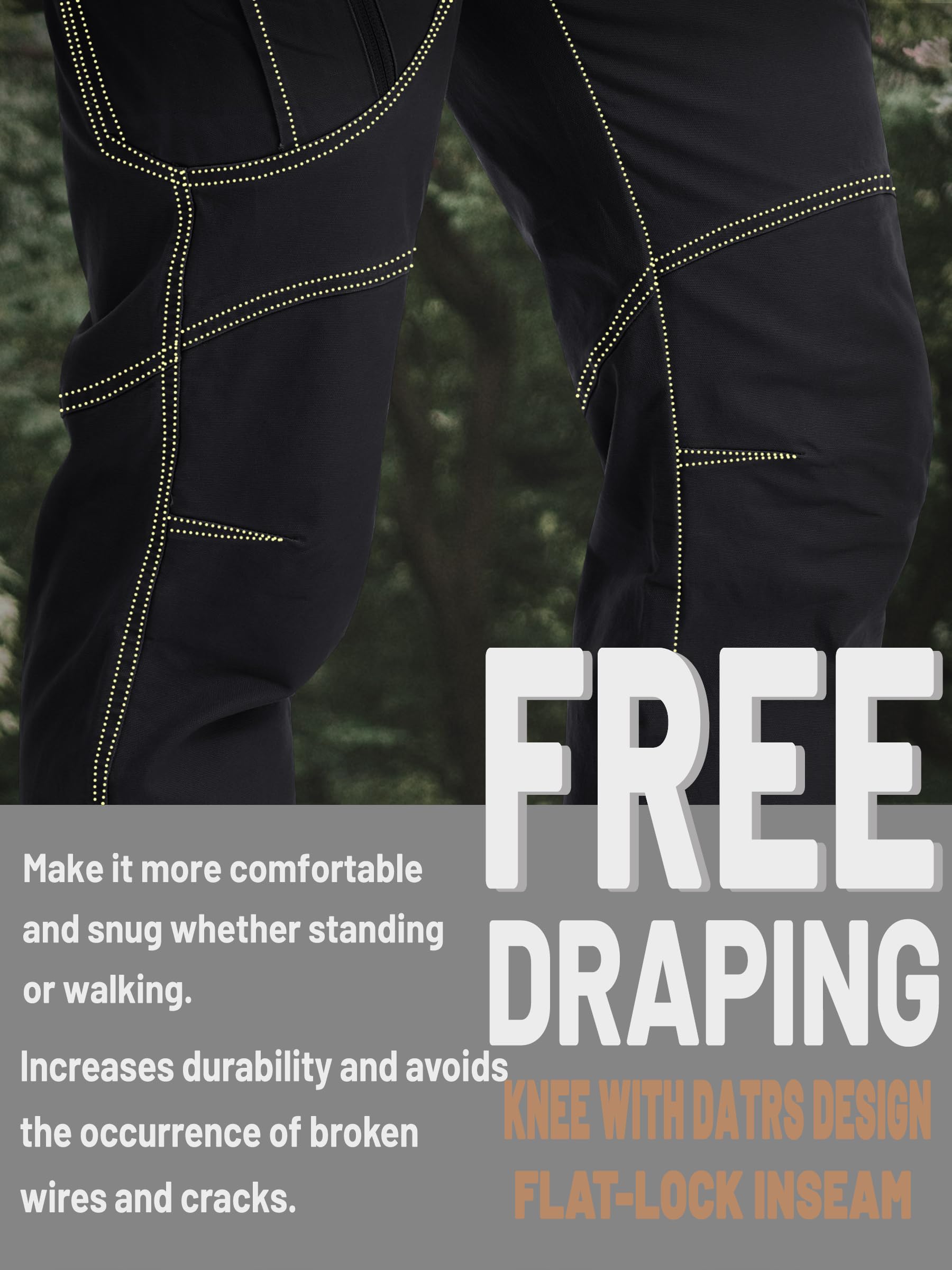 TACVASEN Men's Cargo Work Pants - Military Tactical Combat Hiking Pants with 9 Pockets, Lightweight Outdoor Casual Pants for Work, Hiking & Everyday Wear