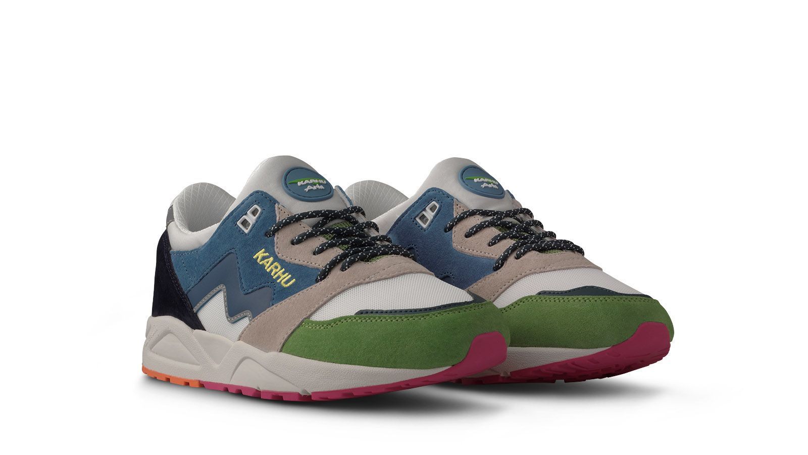 ARIA 95 Flow State Pack 2 - Piquant Green / True Navy - Premium Running Shoes for Men & Women - Perfect for Trail Running, Gym Workouts & Outdoor Activities