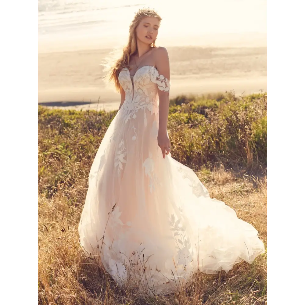 Rebecca Ingram Hattie Detachable Cap Sleeves - Elegant Wedding Dress Sleeves for Brides, Bridesmaids & Formal Occasions