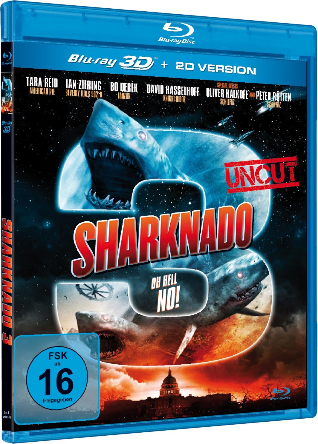 Sharknado 3: Oh Hell No! (2015) Blu-ray 3D & 2D Combo - Region B Import from Germany - Perfect for Movie Nights & Cult Film Collections