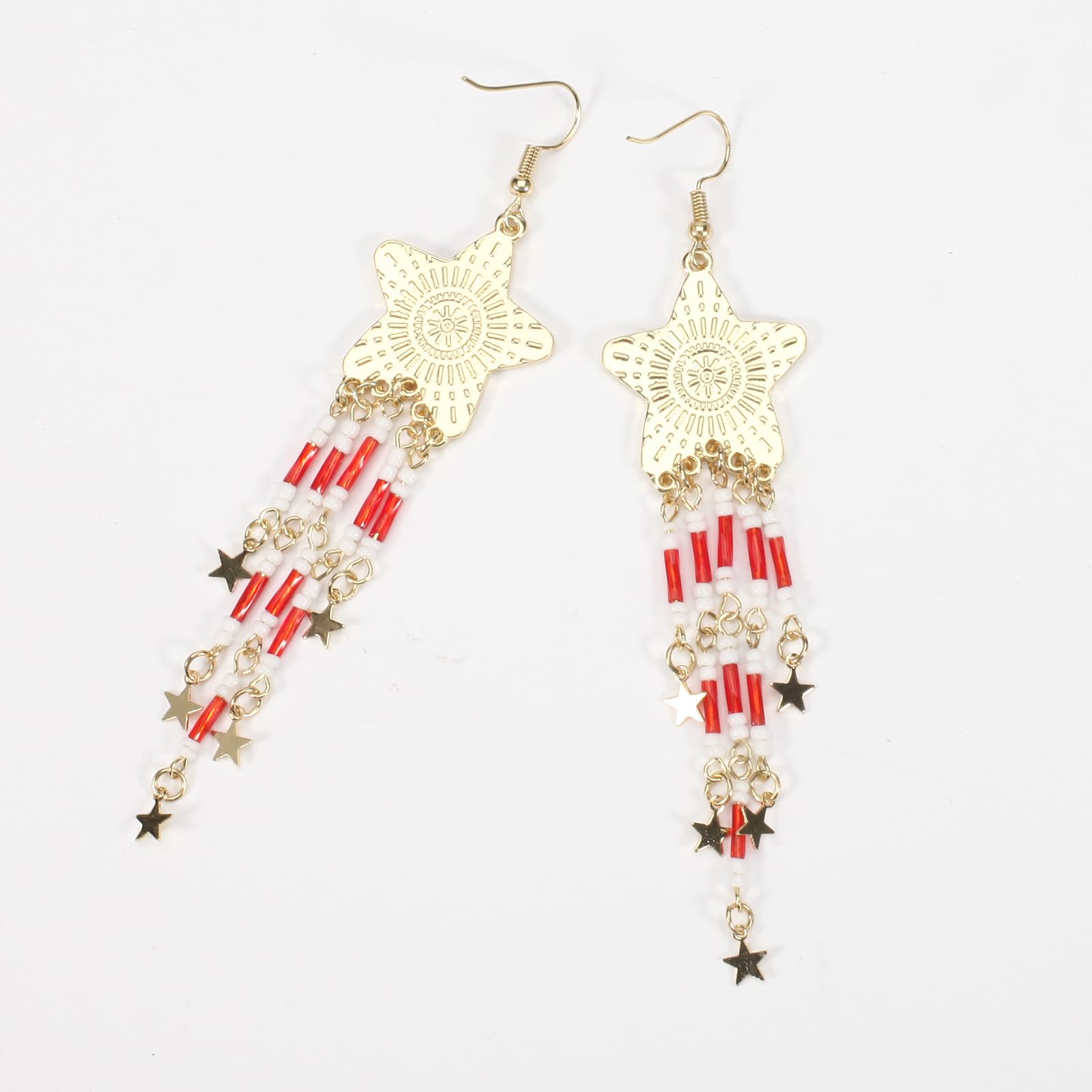 4th of July Independence Day Earrings | Halloween Drop Dangle Earrings for Women | Gothic Costume Party Jewelry | Holiday Festive Gift for Her | Perfect for Patriotic Celebrations, Halloween Parties & Special Occasions