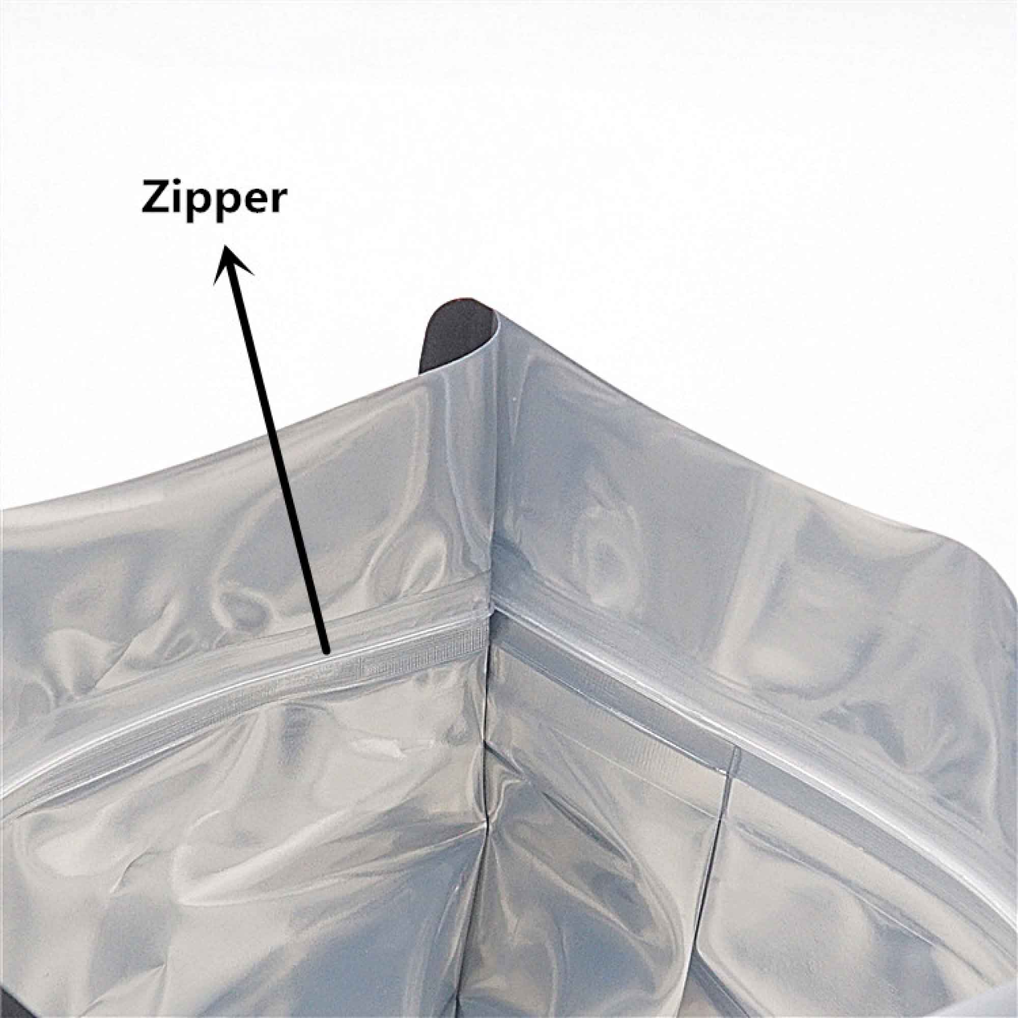100 Resealable Mylar Stand Up Bags 28.5x19cm (11.2x7.5in) - Black Food Storage Zip Pouch for Coffee, Tea, Snacks & Dry Goods | Airtight Packaging Solution for Home Kitchen & Commercial Use