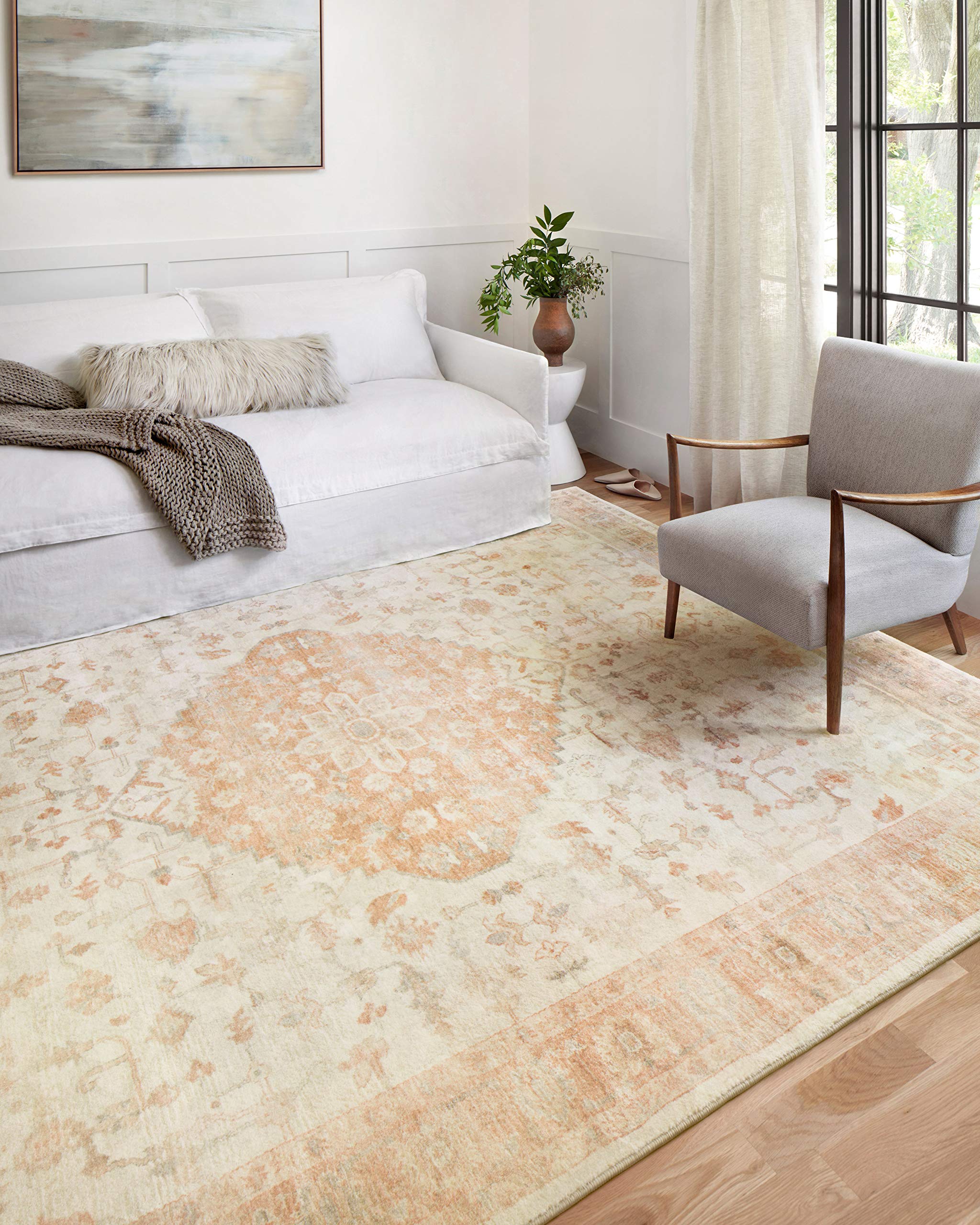 Loloi II Rosette Ivory/Terracotta 2'2