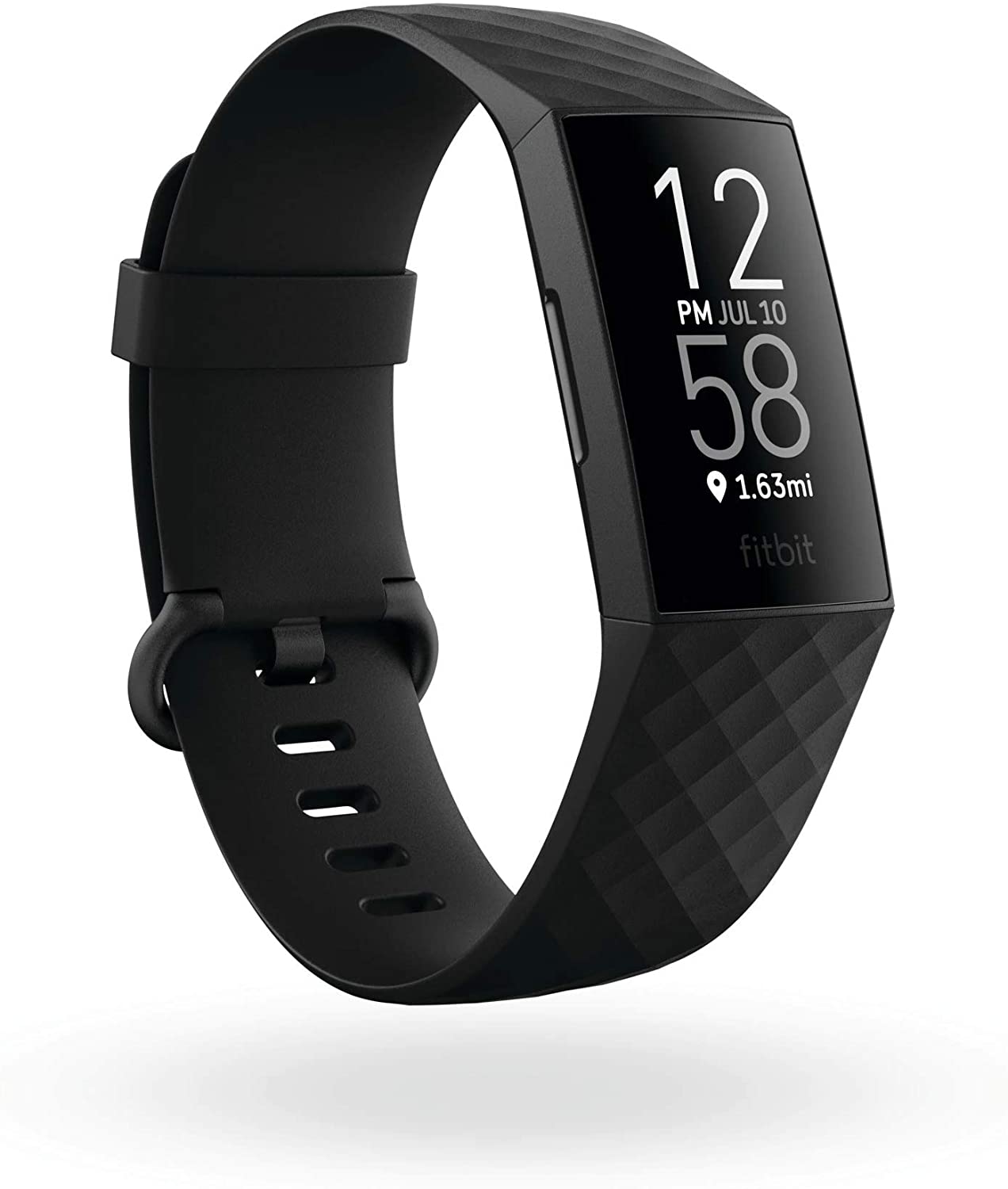 Fitbit Charge 4 Fitness Tracker with Built-in GPS, Heart Rate Monitor, Sleep Tracking & Fitbit Pay - Black | Waterproof Activity Tracker for Running, Swimming & Workouts