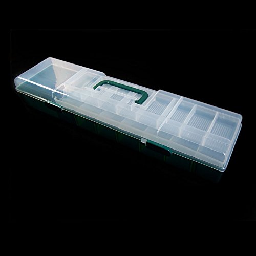 10-Piece Clear Bead Storage Box Organizer for Arts, Crafts & Sewing Supplies - Portable Tackle Case for Jewelry Making, Fishing & DIY Projects - Perfect for Home, Travel & Workshop Organization