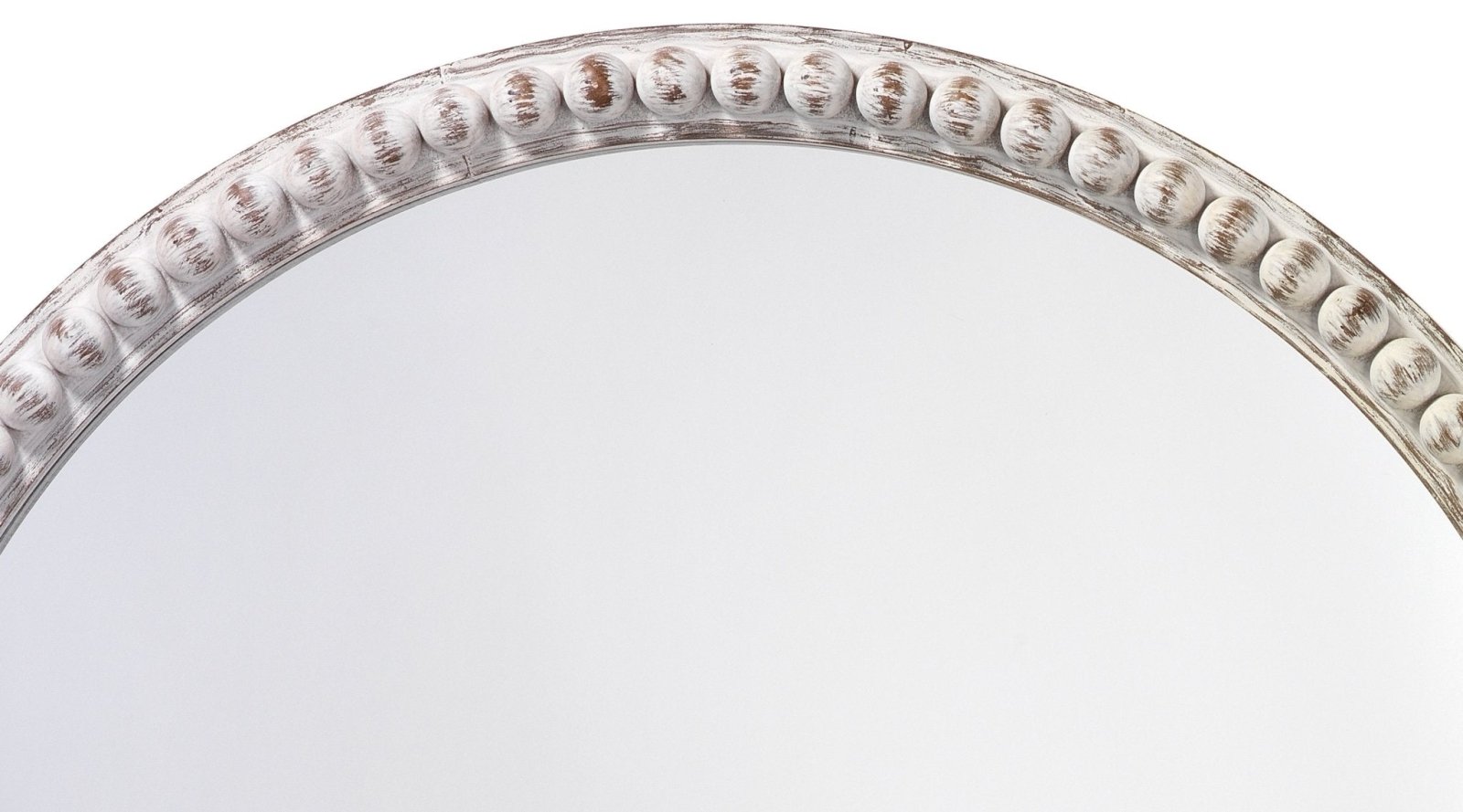 Audrey Beaded Mirror - Elegant Decorative Wall Mirror with Handcrafted Beaded Frame for Bedroom, Living Room & Entryway Decor