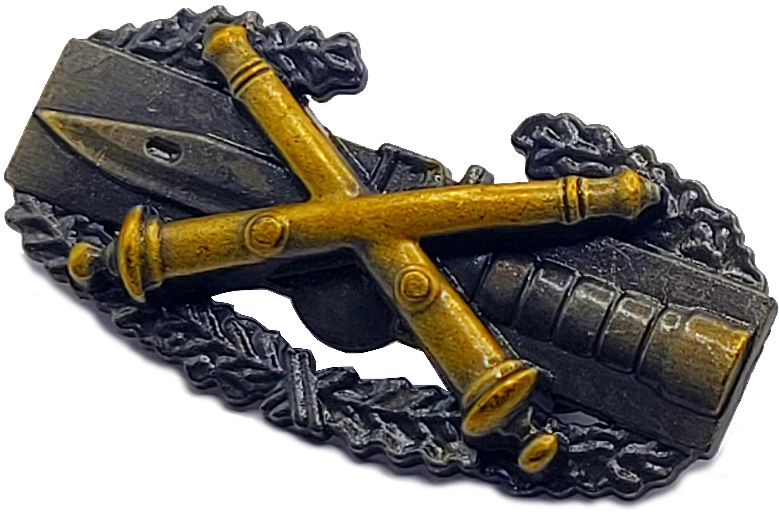 **Vintage US Army Field Artillery Combat Action Badge (FA CAB) Military Insignia Pin - Collectible Army Medal for Display & Memorabilia**    *(Ideal for Military Collectors, Veterans, History Enthusiasts, Shadow Box Displays & Patriotic Decor)*