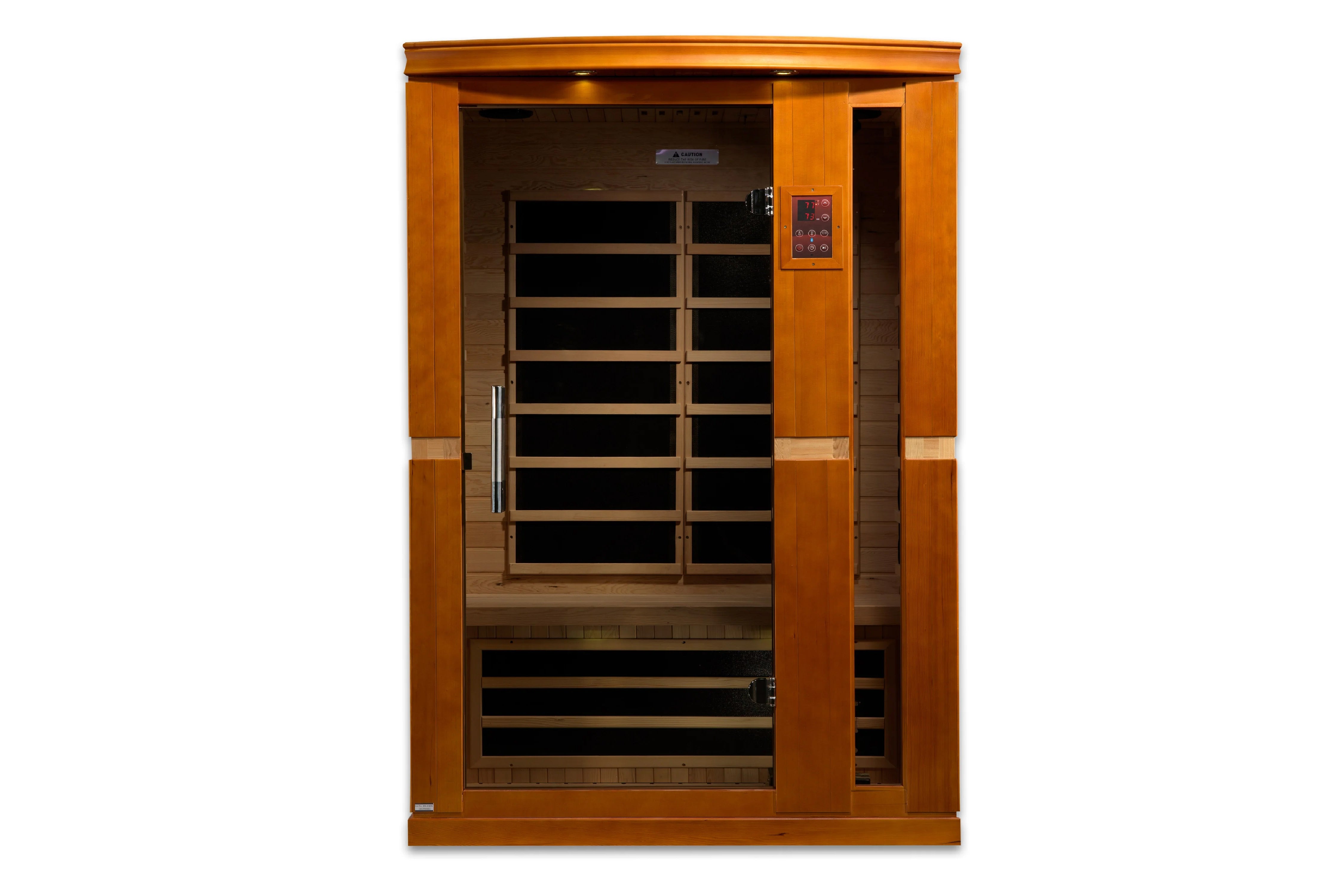Golden Designs Vittoria 2-Person Low EMF FAR Infrared Sauna for Home Spa Relaxation & Detox Therapy
