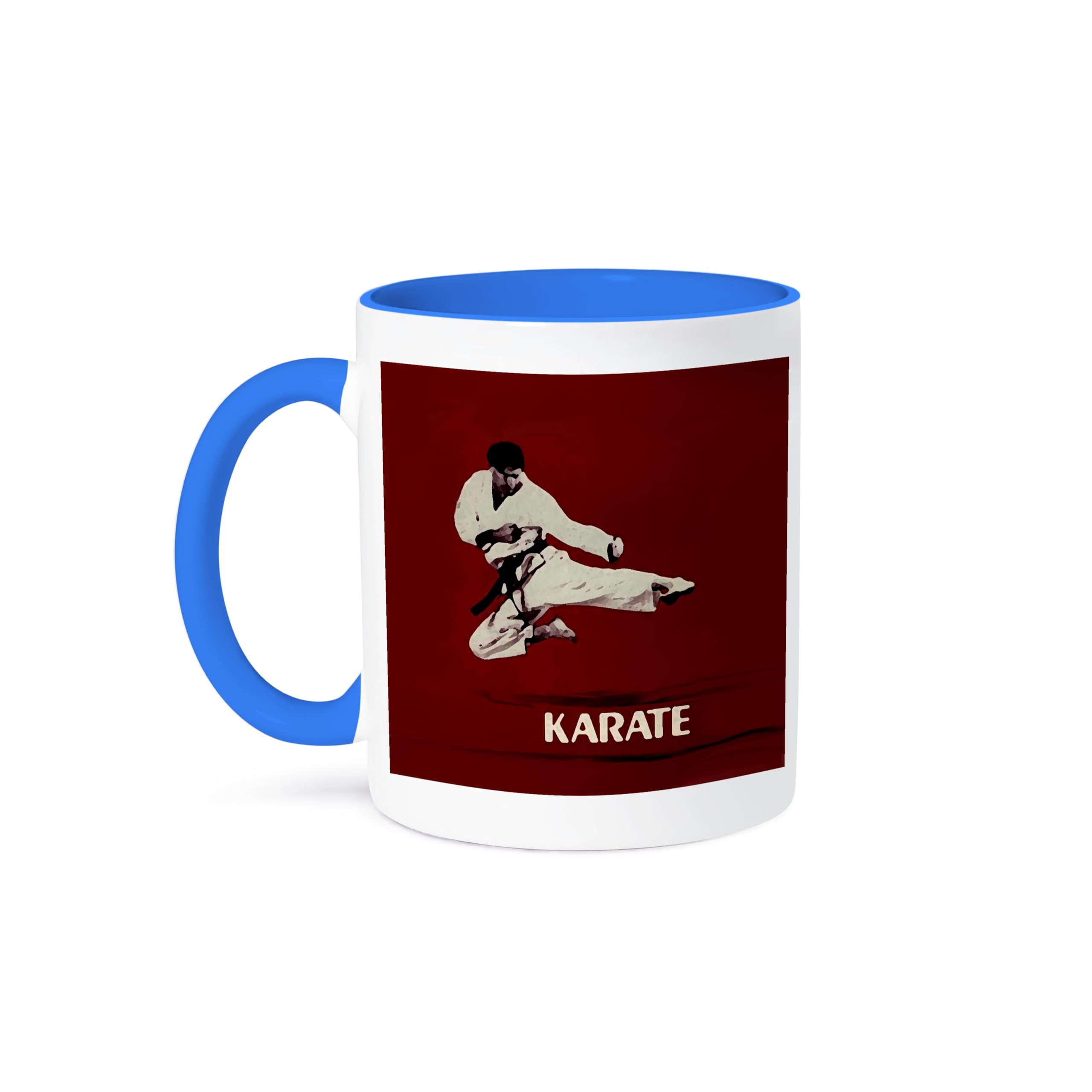 3D Rose Karate Mug - 11 oz Ceramic Coffee Cup with Karate Design - Perfect for Tea, Coffee & Hot Drinks - Great Gift for Martial Arts Lovers & Dojo Training