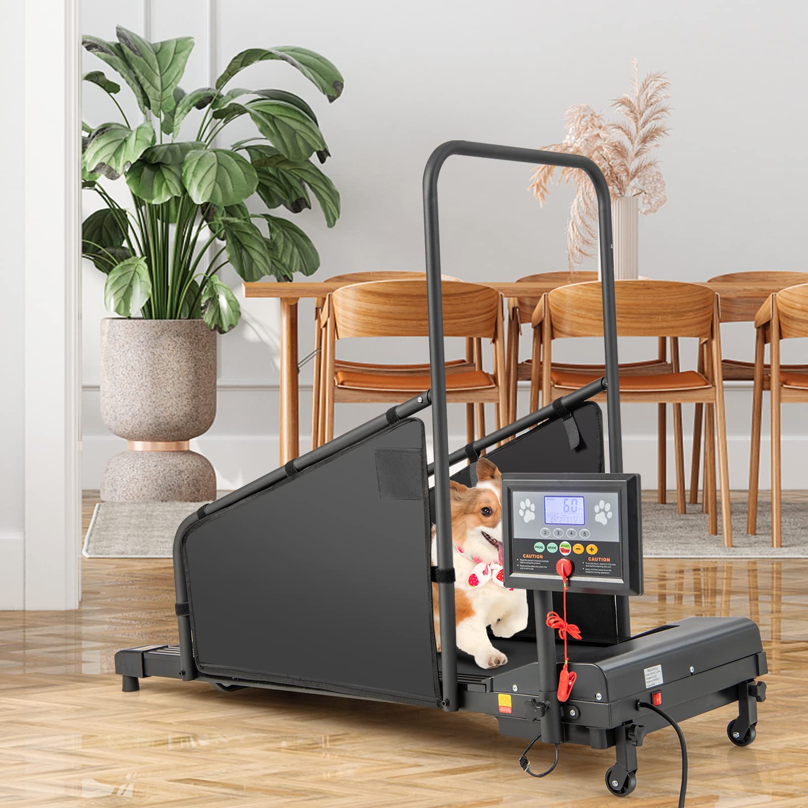 Goplus Dog Treadmill for Small & Medium Dogs - Indoor Pet Exercise Machine with Remote Control & 1.4