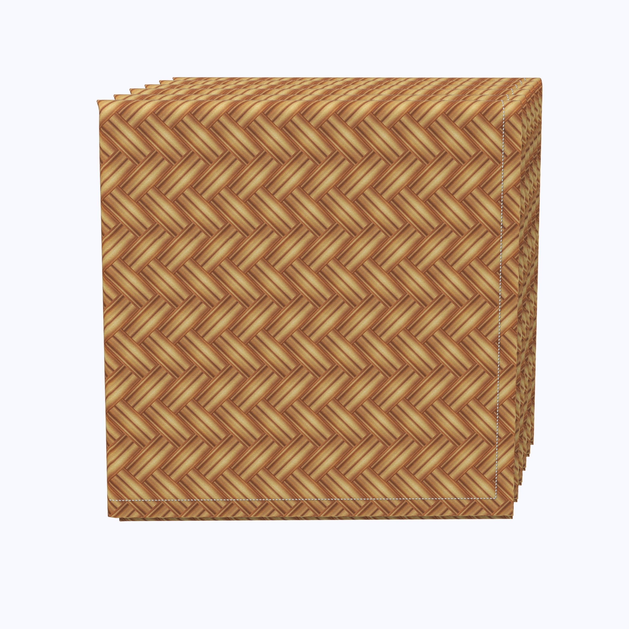 Criss Cross Bark Wicker Napkins - 12 Pack Natural Woven Placemats for Dining Table Decor, Rustic Farmhouse Kitchen & Outdoor Picnic Accessories