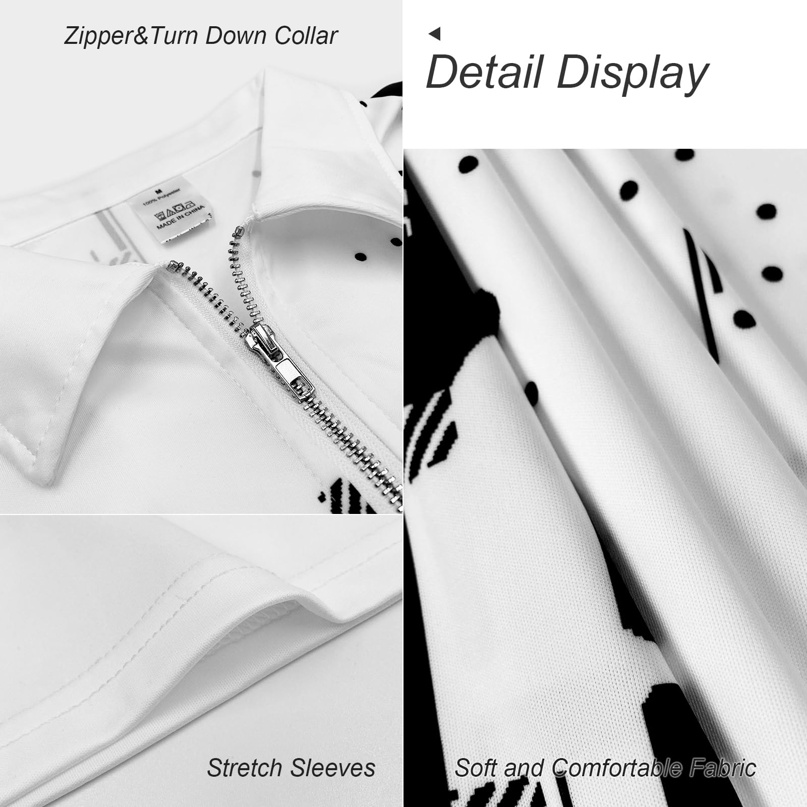 Men's Slim Fit Short Sleeve Polo Shirts - Breathable Casual Collar Shirt for Summer, Golf, Office & Everyday Wear