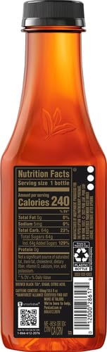 Pure Leaf Extra Sweet Iced Tea, 18.5 oz Bottles - Refreshing Sweet Tea for Summer Picnics, BBQs & Office Breaks