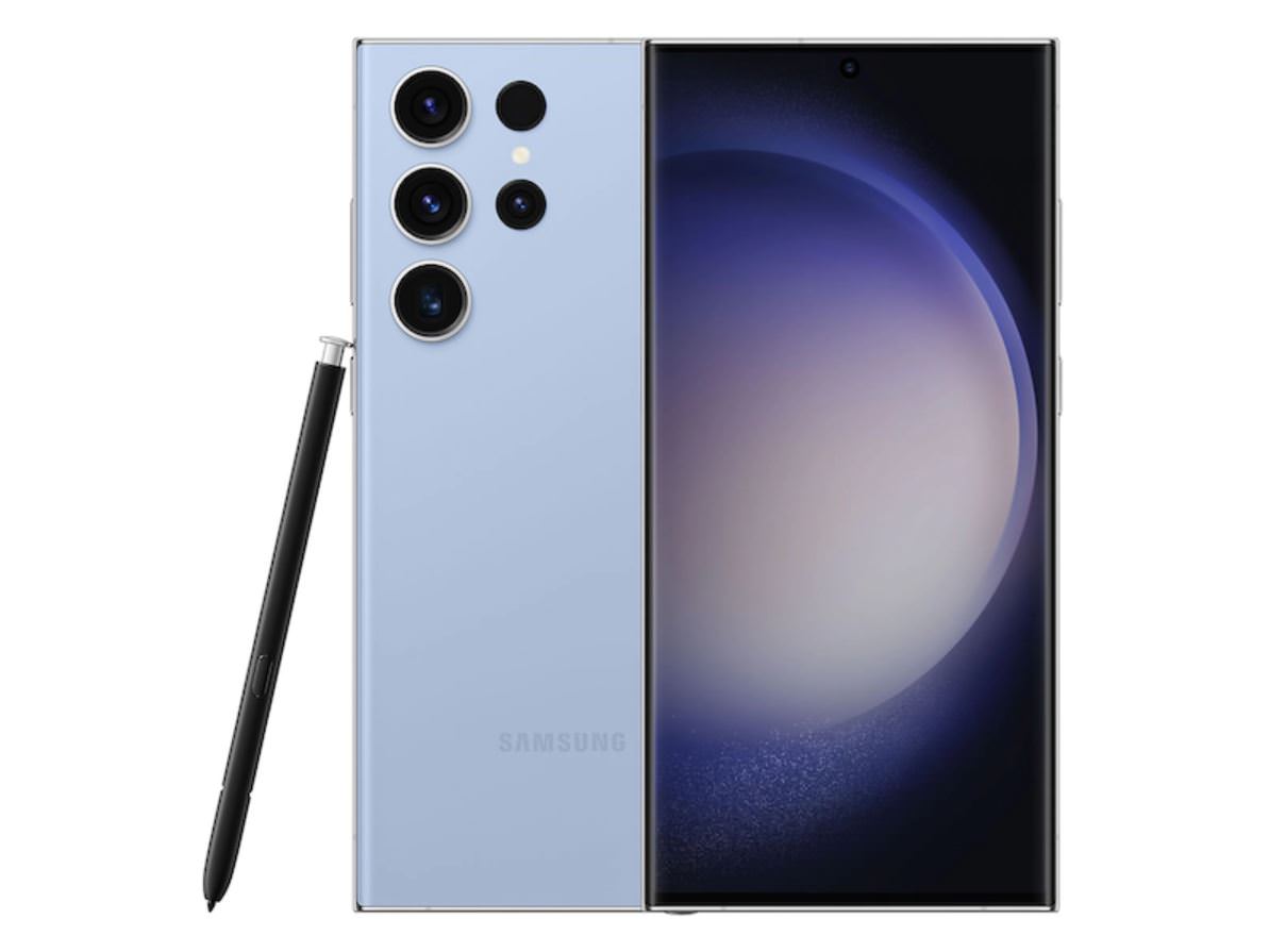 Samsung Galaxy S23 Ultra 1TB Sky Blue Unlocked Smartphone - GSM Compatible for AT&T, T-Mobile | Premium Android Phone for Photography, Gaming & Productivity