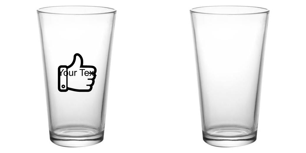 16 oz. Custom Pint Glass - Mixing Glass for Cocktails, Beer, and Home Bar Use - Perfect for Bartending, Home Brewing, and Entertaining