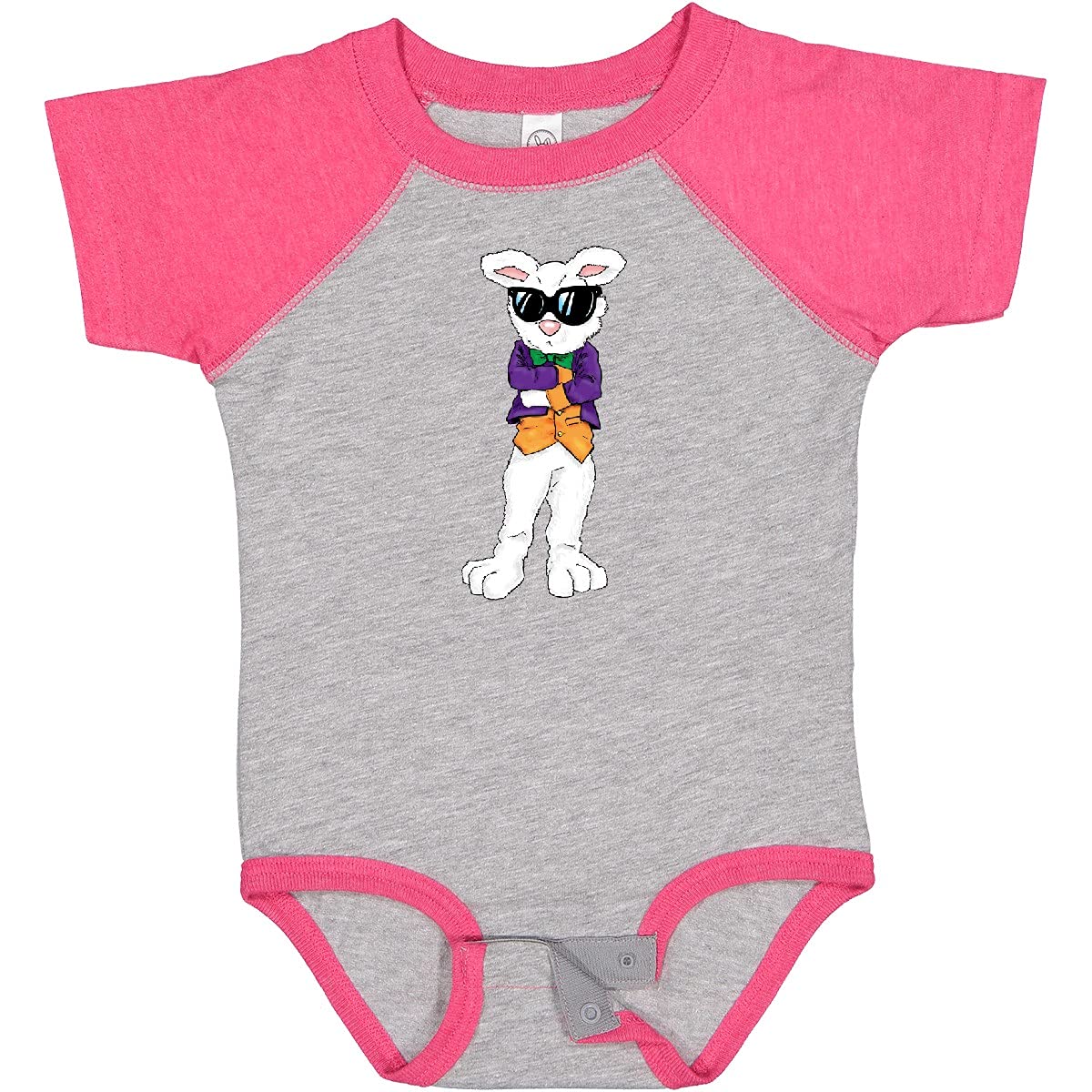 Inktastic Easter Bunny Boss with Sunglasses & Jacket Baby Bodysuit - Cute Easter Outfit for Infants, Toddler Spring Photoshoot & Holiday Family Matching