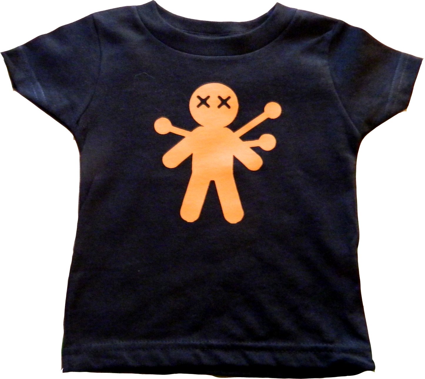 Custom Voodoo Doll Halloween T-Shirt for Baby Boys & Girls - Cute & Spooky Kids Costume Top for Trick or Treating, Halloween Parties & Photo Shoots