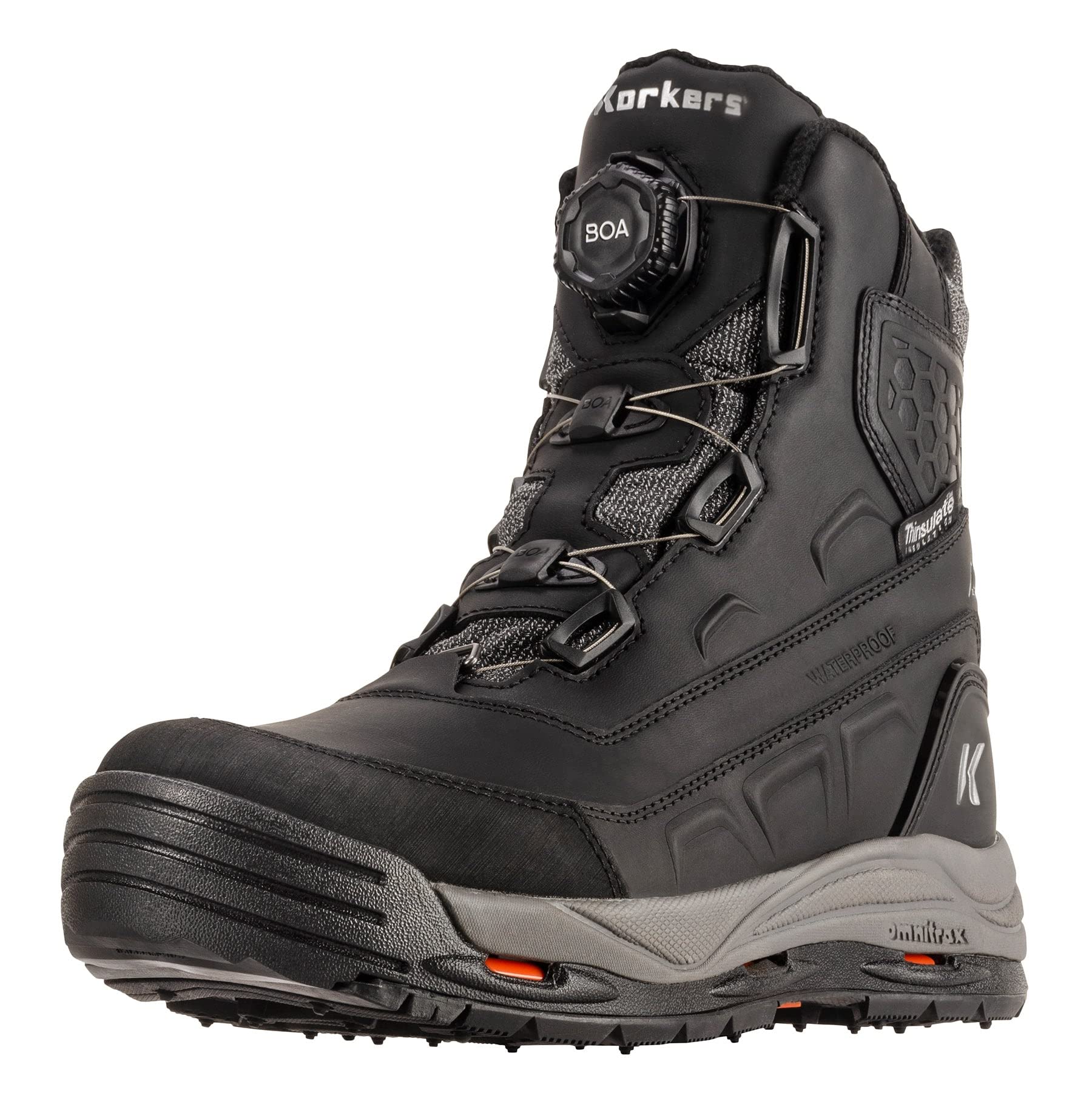Korkers Men's Snowmaggedon Winter Boots - Waterproof Insulated Snow Boots for Hiking, Hunting & Cold Weather - Best for Snowy Terrains & Outdoor Adventures