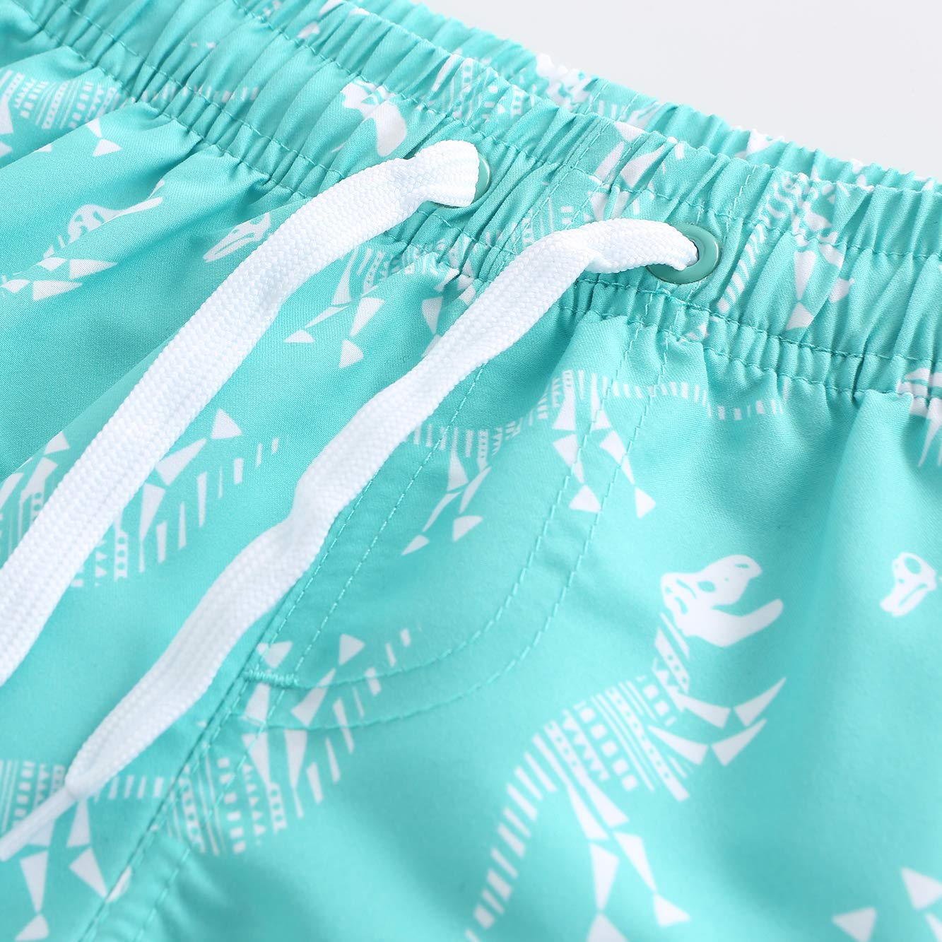 HowJoJo Boys' Dinosaur Swim Trunks - Quick Dry 3D Printed Swim Shorts with UPF 50+ Sun Protection - Perfect for Beach, Pool, and Summer Water Activities