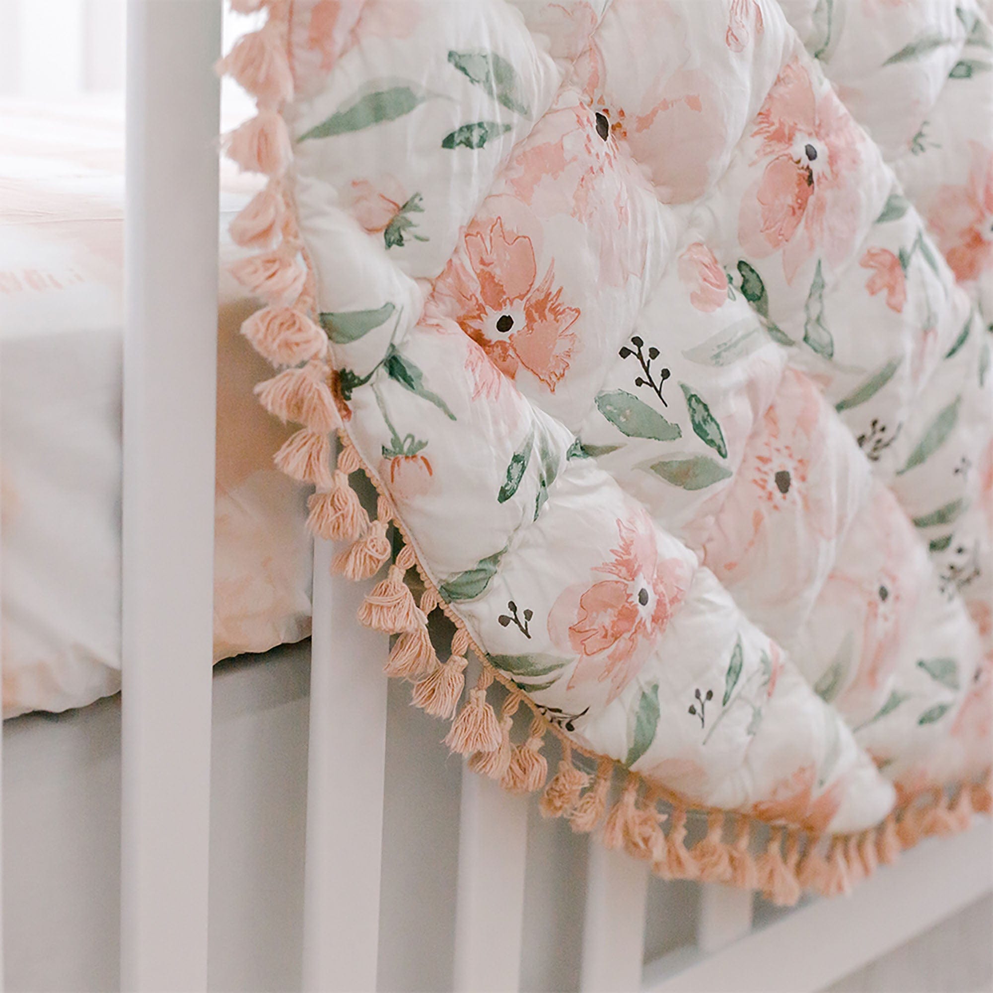 Crane Baby Parker Quilted Playmat - Soft & Safe Play Mat for Infants & Toddlers - Perfect for Nursery, Playroom & Daycare Floor Activities