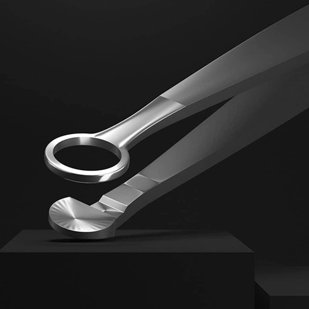 Stainless Steel Universal Nose Hair Trimmer & Eyebrow Scissors - Precision Grooming for Nose, Eyebrows, Facial Hair & Manicure - Perfect for Home, Travel & Salon Use