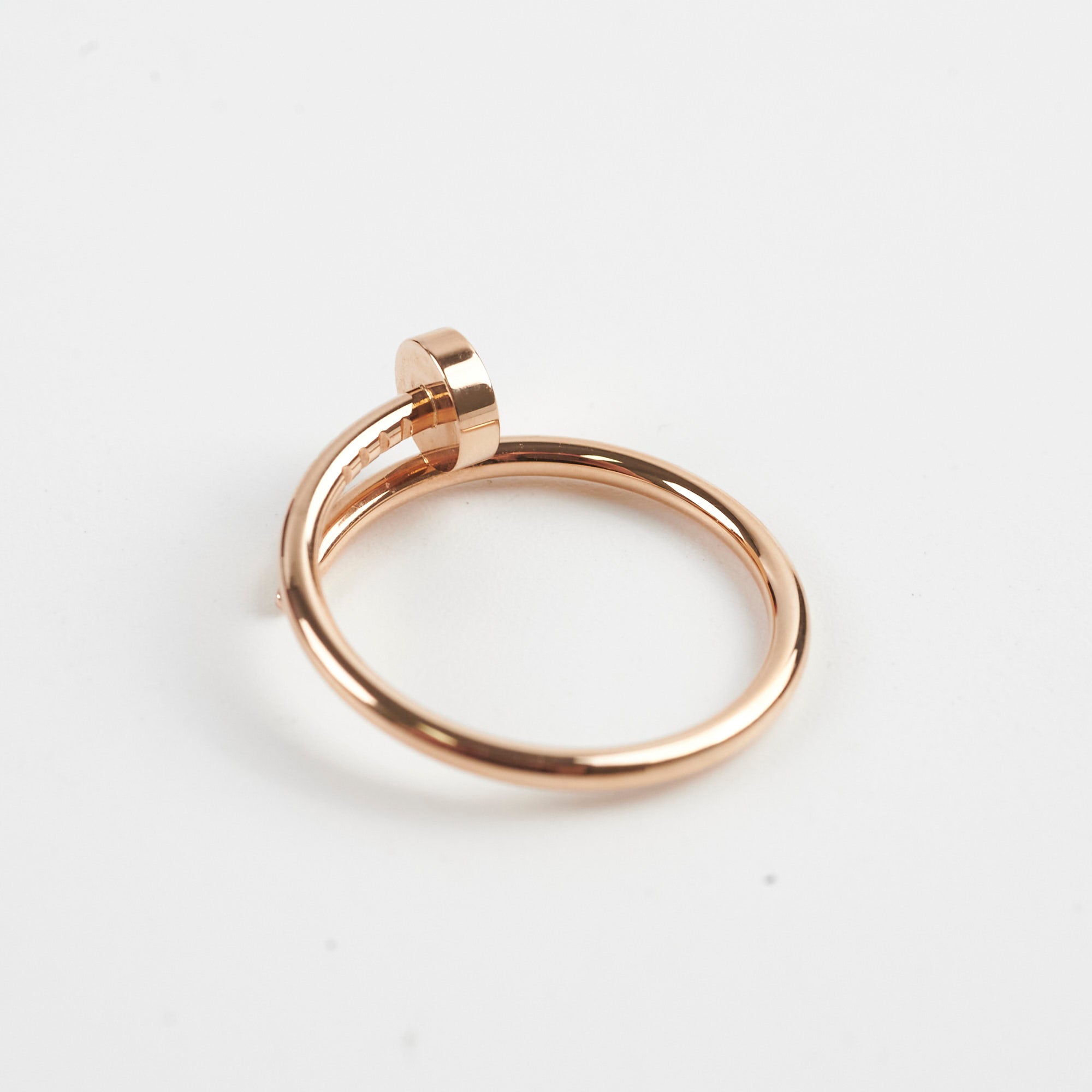 Cartier Small Model Juc Ring Size 57 - 18K Rose Gold Diamond Love Bracelet Jewelry for Women, Luxury Gift for Anniversary & Valentine's Day | Perfect for Romantic Occasions & Special Events