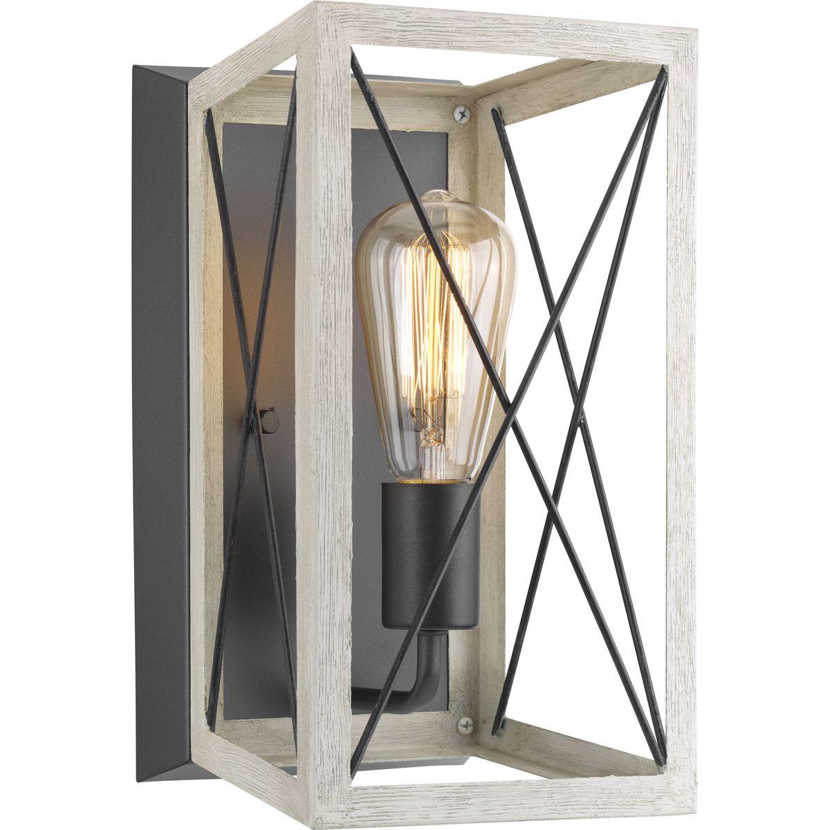 Briarwood Collection One Light Wall Sconce - Modern Rustic Wall Light Fixture for Bedroom, Living Room & Hallway Lighting Decor