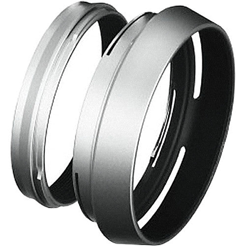 FUJIFILM X100 Lens Hood LH-X100 with Adapter Ring (Silver) - Compatible with X100 Series Cameras - Perfect for Outdoor Photography & Travel Shooting