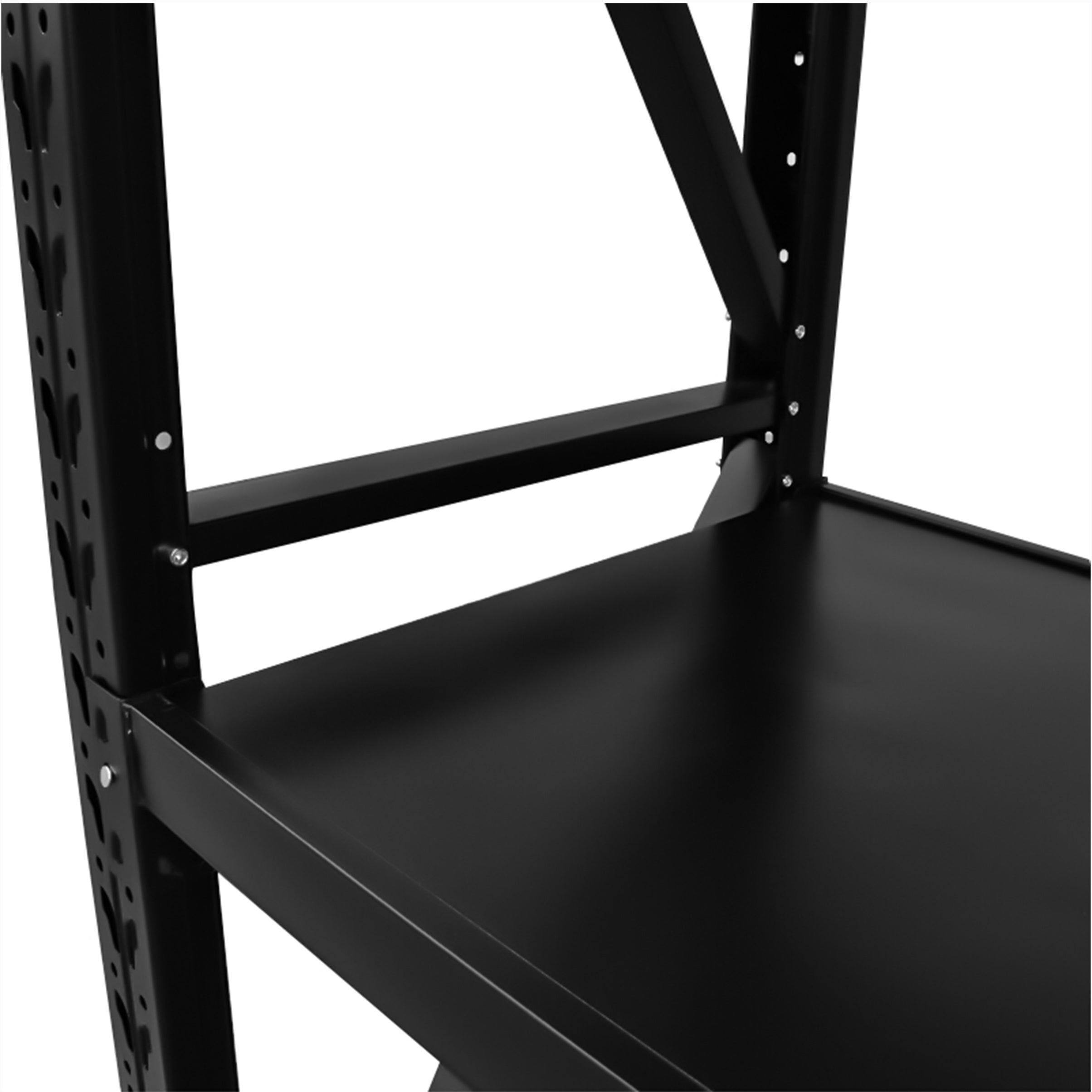 6ft x 6.5ft x 2ft Heavy Duty Steel Connecting Shelving Unit - 5300 lbs Capacity, Adjustable Storage Rack for Warehouse, Garage, Retail Store Organization