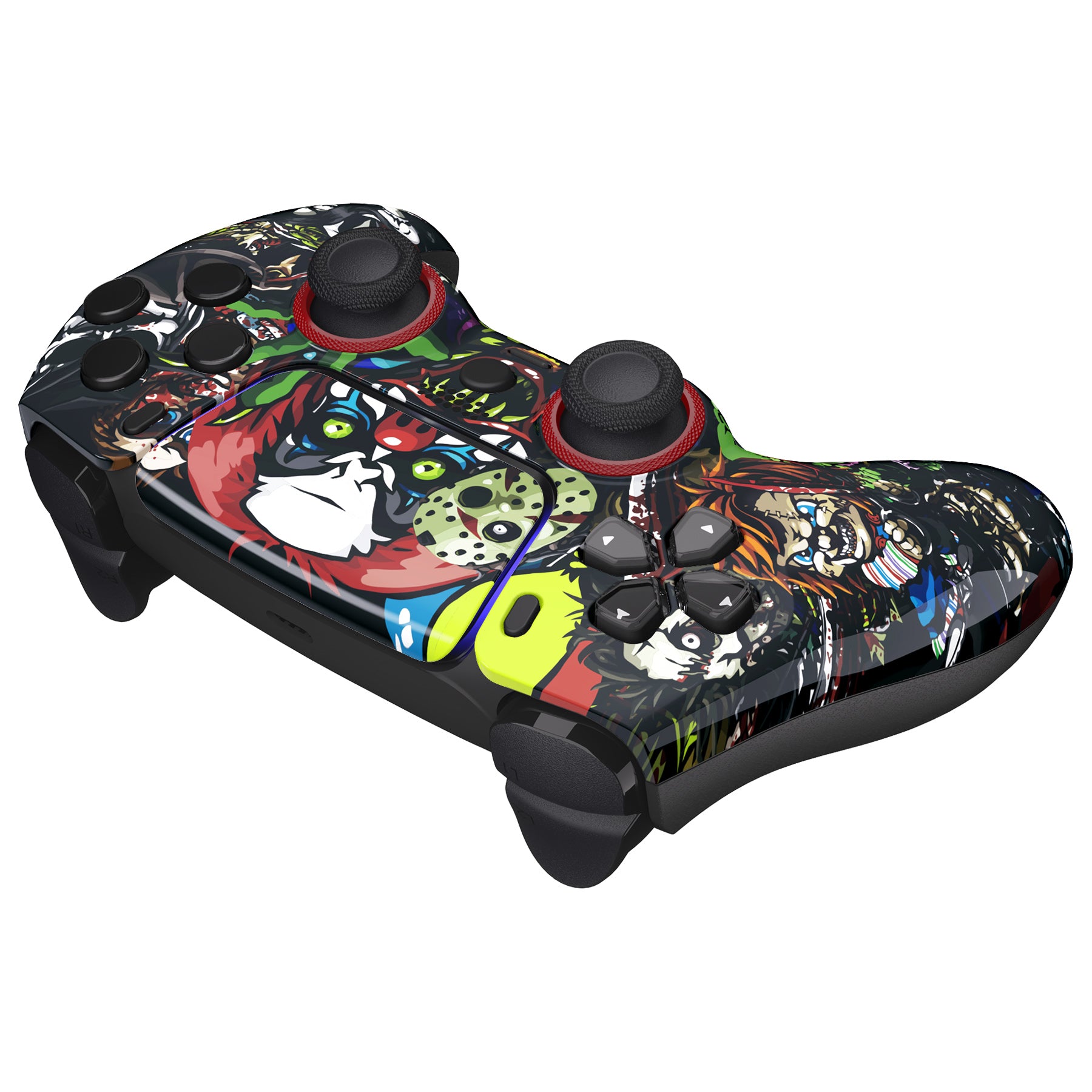 eXtremeRate LUNA Redesigned Front Shell with Touchpad for PS5 Controller BDM 010/020/030/040/050 - Custom Gaming Shell Replacement for Scary Party & Halloween Gaming Sessions - GHPFT009
