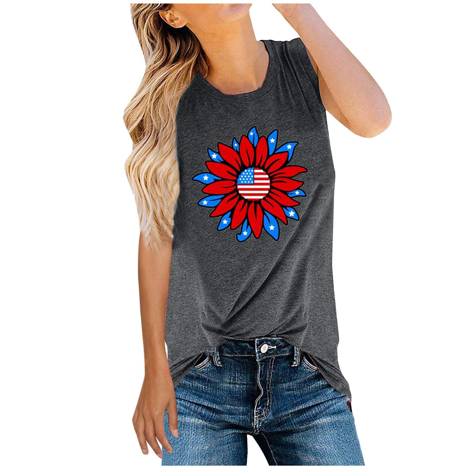 Smooto Men's & Women's Graphic Tie Dye Tank Tops - Stylish Blouses for Casual Wear, Jeans Pairing & Dressy Occasions (Gray, Size S)