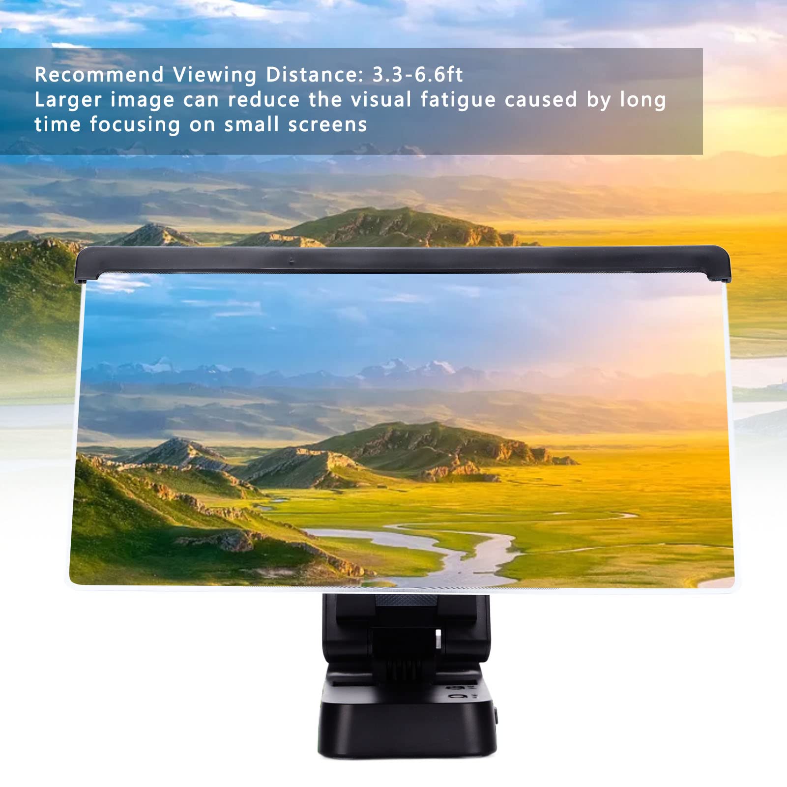 3D Screen Magnifier for Smartphones - Foldable Mobile Phone Projector with Bluetooth Speaker | HD Movie, Video & Gaming Amplifier | Perfect for Home Theater & Entertainment