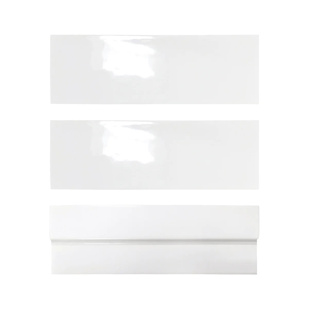 Fez Collection: Zellige-Inspired 2x6 Glossy Ceramic Wall Tiles in Ivory - Perfect for Kitchen Backsplash, Bathroom Accent Walls & Mediterranean-Style Home Decor