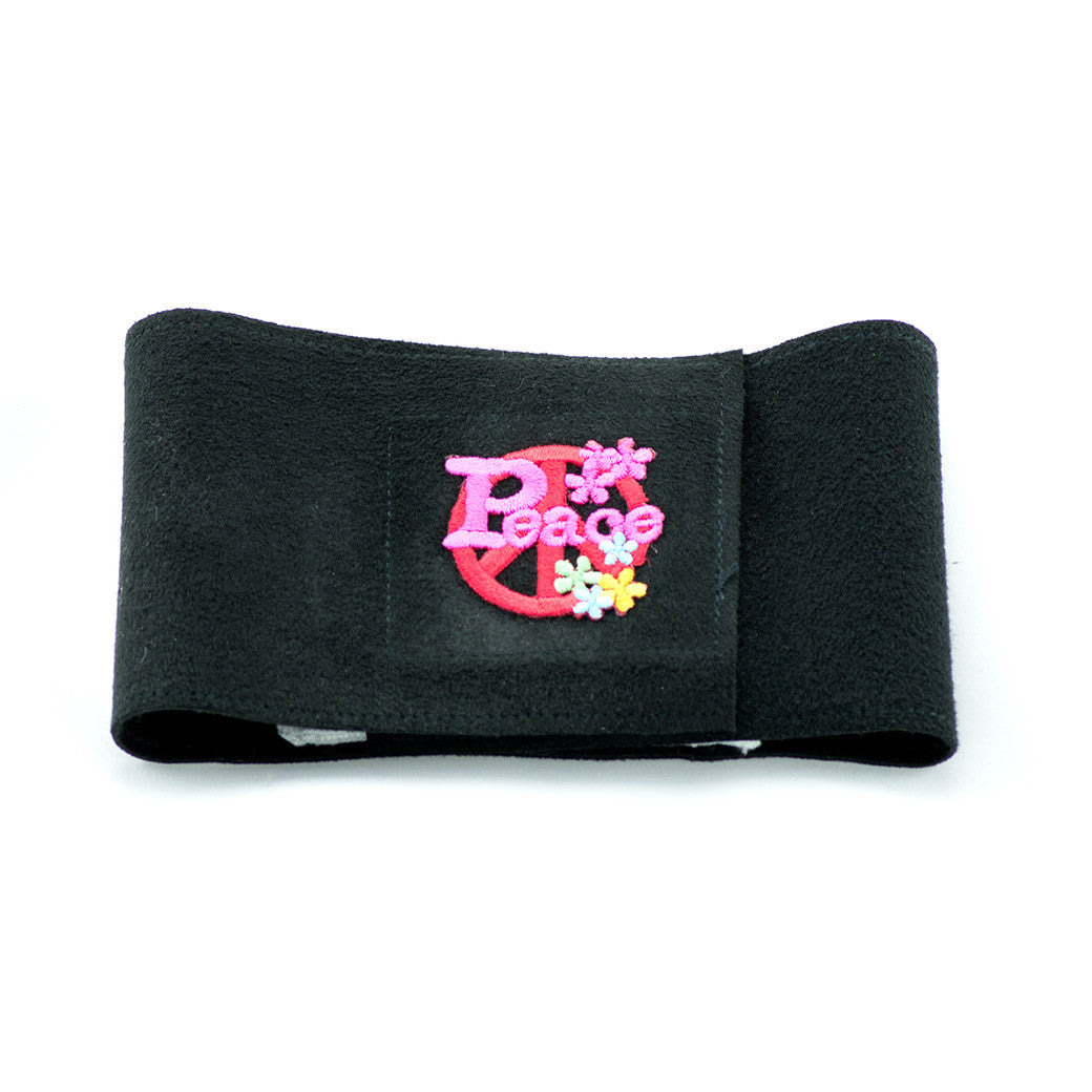 Peace Symbol Black Wizzer - Stylish Spinning Top Toy for Stress Relief & Fun | Perfect for Meditation, Office Desk, Kids Play & Party Favors