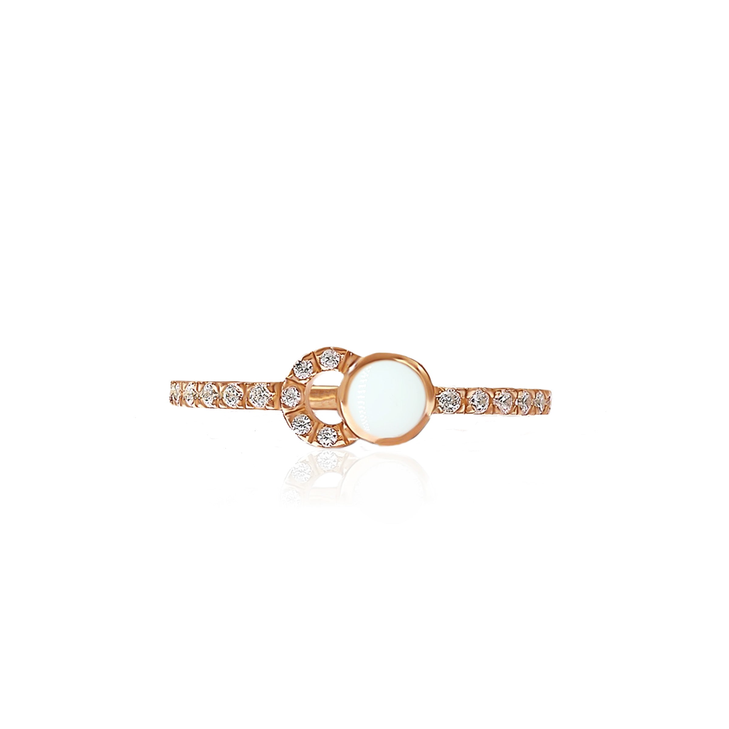 Gold Breastmilk Ring - Elegant Nursing Jewelry for Breastfeeding Moms - Perfect for Mother's Day, Baby Showers & Nursing Gifts