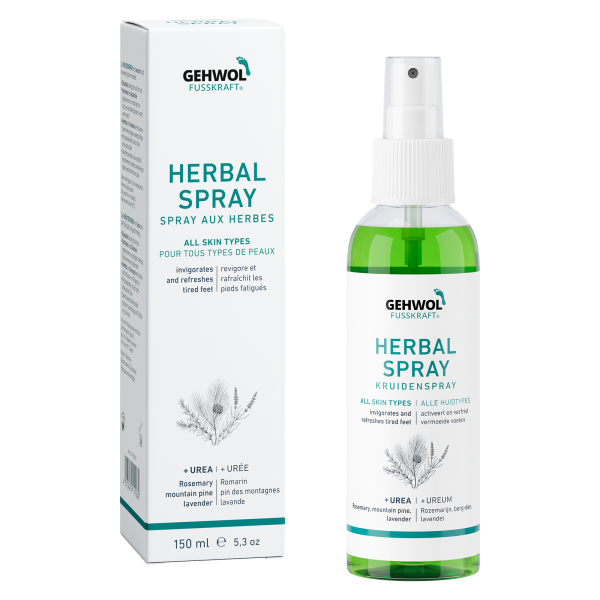 Gehwol Herbal Foot Spray for Dry & Cracked Feet – 5.3 oz | Natural Moisturizing & Deodorizing Foot Care | Perfect for Athletes, Hikers & Daily Use