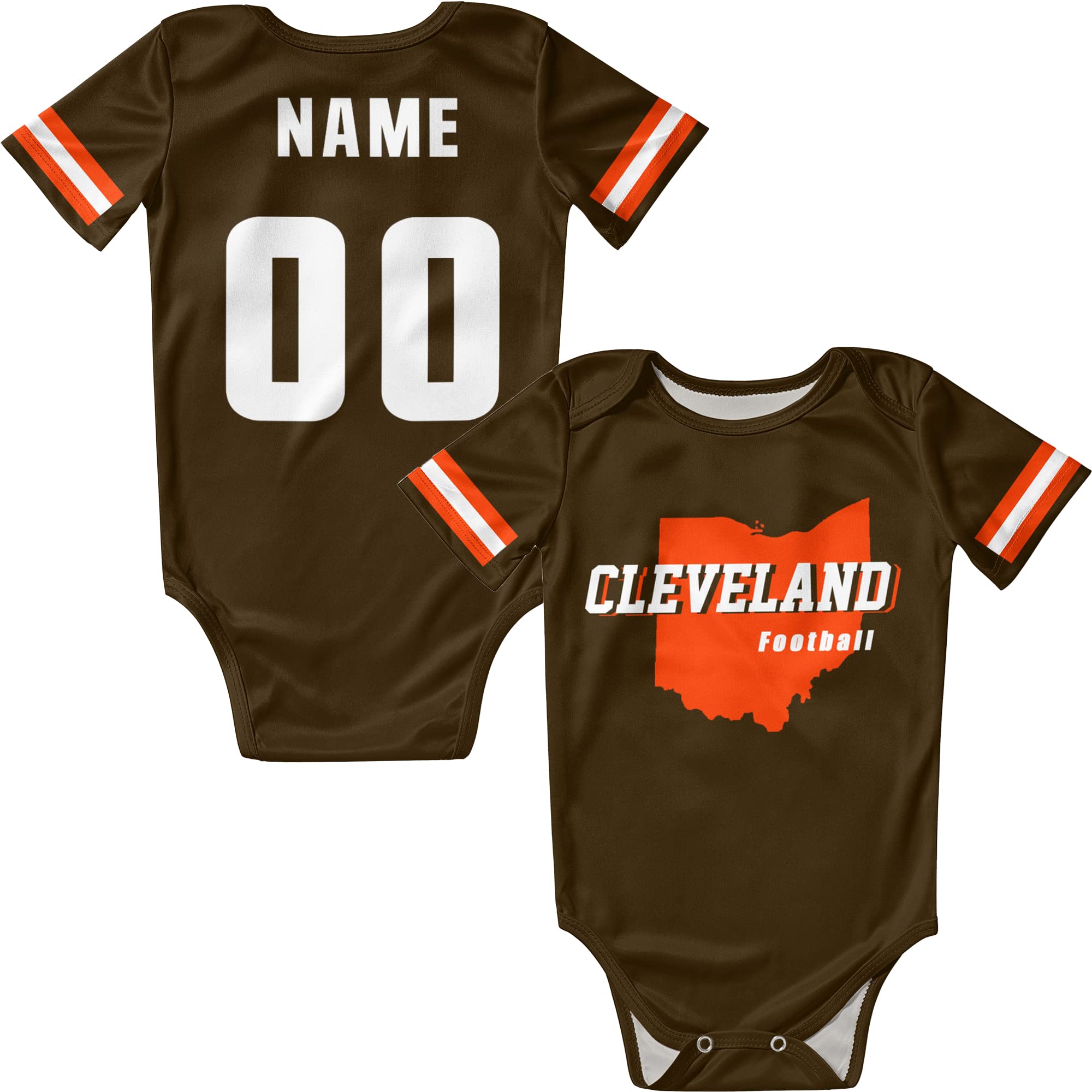 Custom Personalized Baby Onesie with Name & Number - Sports Fan Gift for Newborns & Toddlers | Perfect for Baby Showers, Birthdays & Family Photos