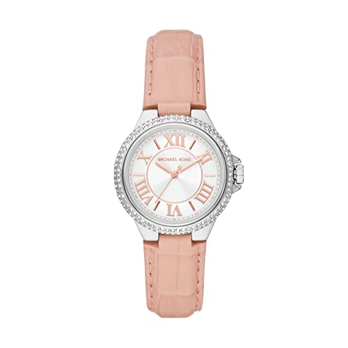 Michael Kors Camille Women's Gold-Tone Stainless Steel Quartz Watch with Crystal Accents - Perfect for Office, Party & Everyday Wear