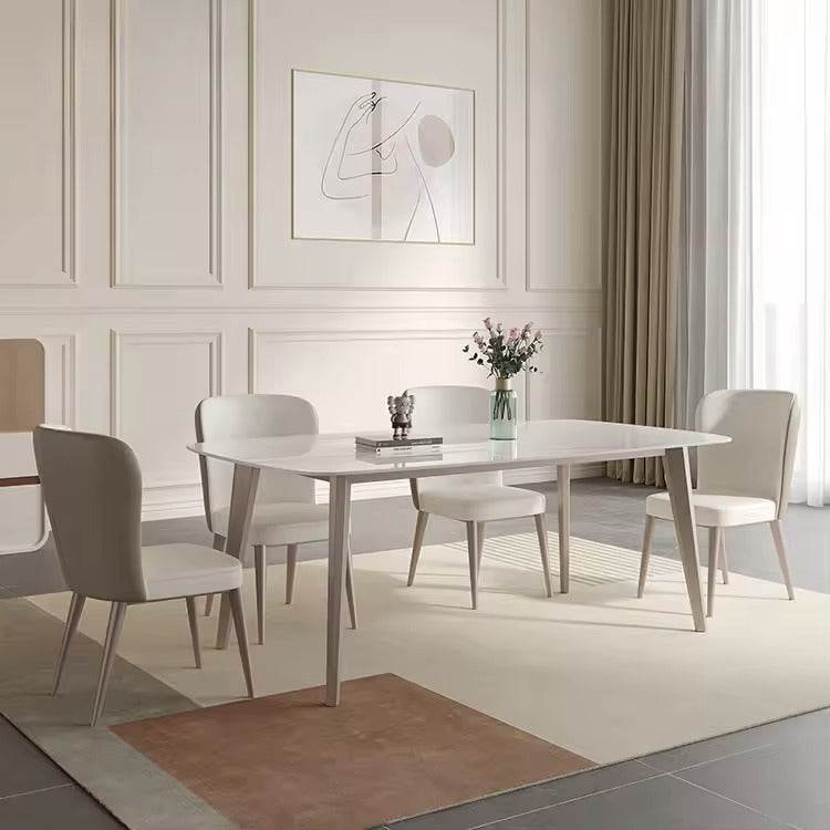 **Kyrie Sintered Stone Dining Table – Modern & Durable Kitchen Table for 6 – Perfect for Family Dinners & Entertaining Guests**