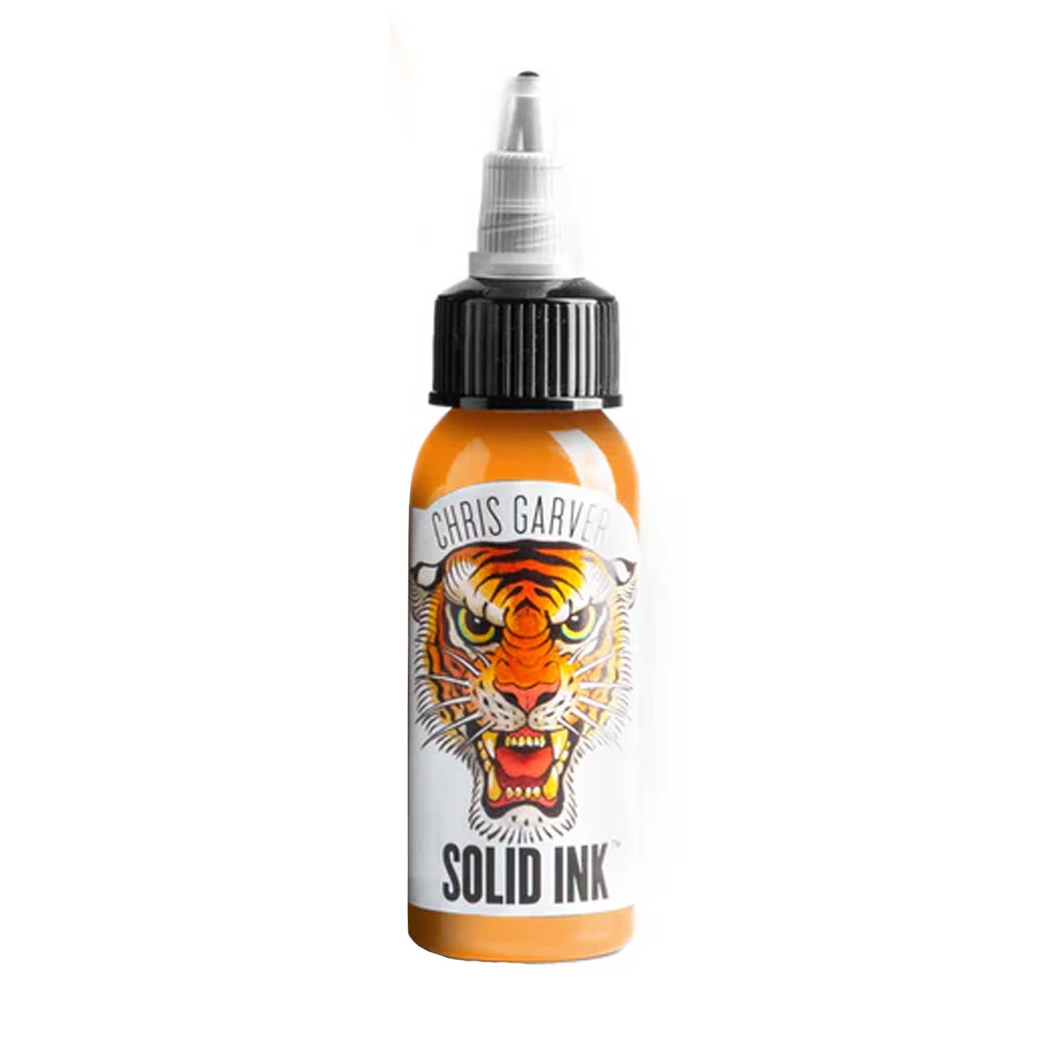 1 oz Chris Garver Gold Solid Ink Tattoo Ink - Professional Tattoo Artist Supplies for Permanent Makeup & Body Art - High Pigment, Smooth Flow, Vibrant Colors
