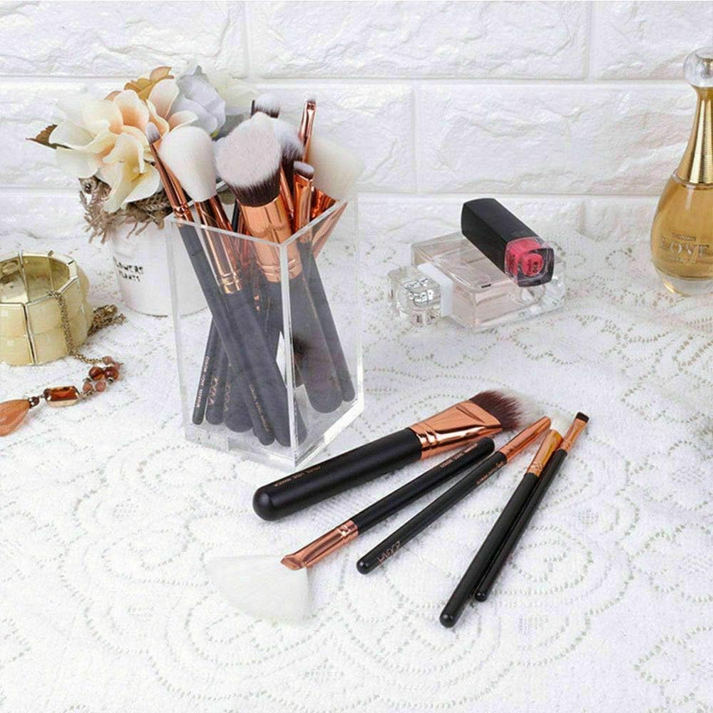 ZOEVA Professional Complete Makeup Brush Set with Pouch - 15 Piece Face & Eye Brush Kit for Flawless Makeup Application | Perfect for Makeup Artists & Beauty Enthusiasts