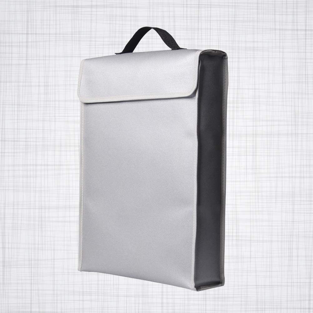 Waterproof Fireproof Document Bag - A4 Fire Resistant Waterproof Pouch for Files, Passports, Money - Ideal for Travel, Office, Emergency Protection & Storage