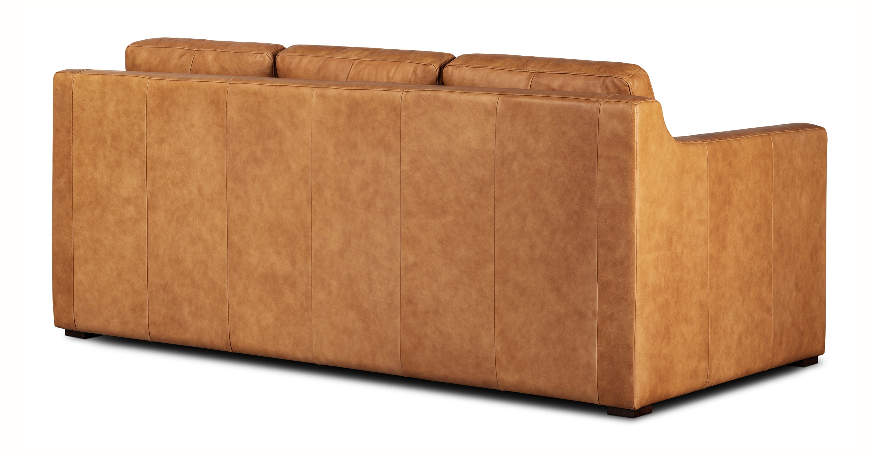 Sorrento Leather Convertible Sleeper Sofa with Pull-Out Bed - Modern Sectional Couch for Small Spaces, Living Room & Guest Room