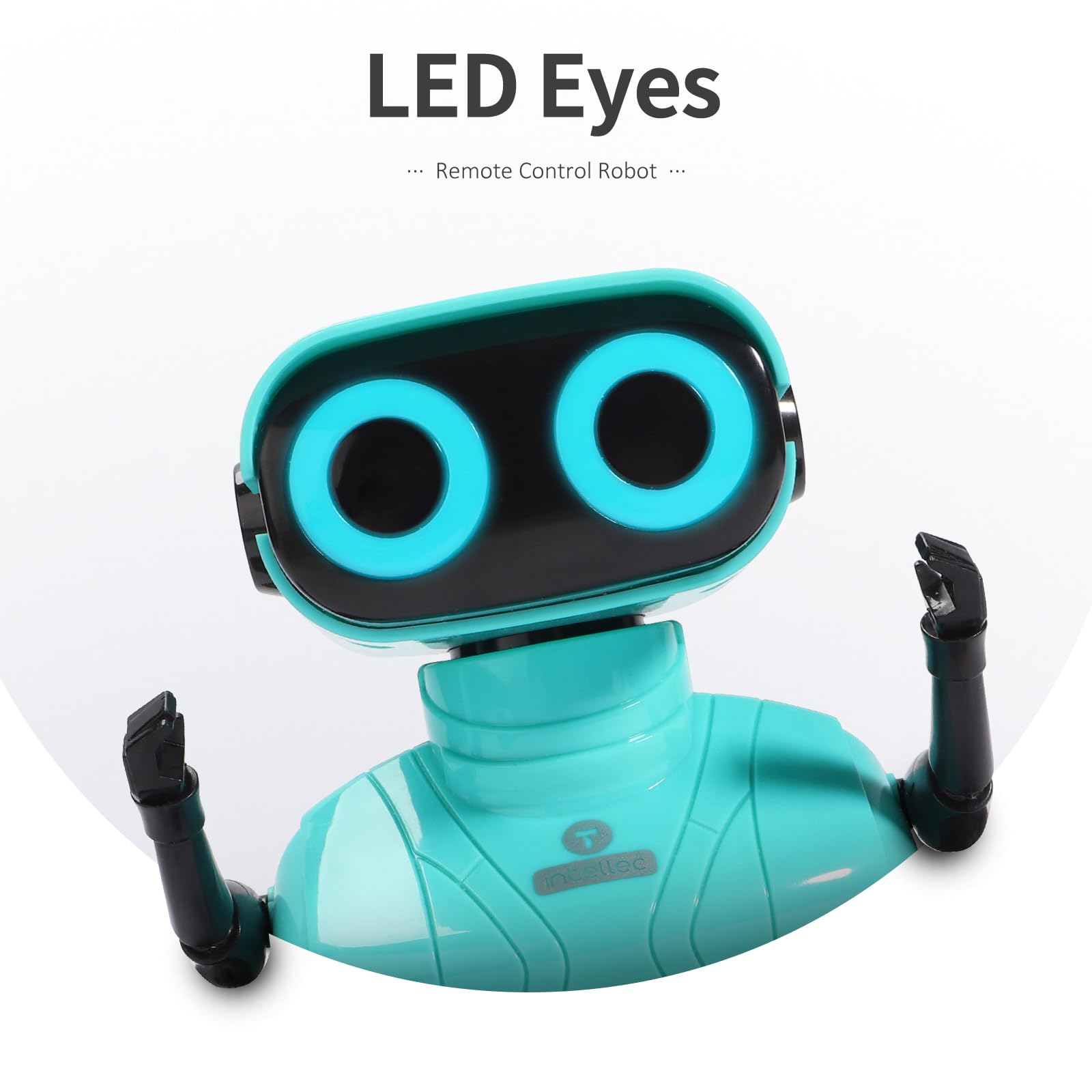 GILOBABY Remote Control Robot Toy for Kids - Interactive RC Robot with LED Eyes, Flexible Head & Arms, Dancing & Music - STEM Learning Toy for Boys & Girls Ages 3+ (Blue) | Perfect Birthday Gift & Fun Playtime Companion