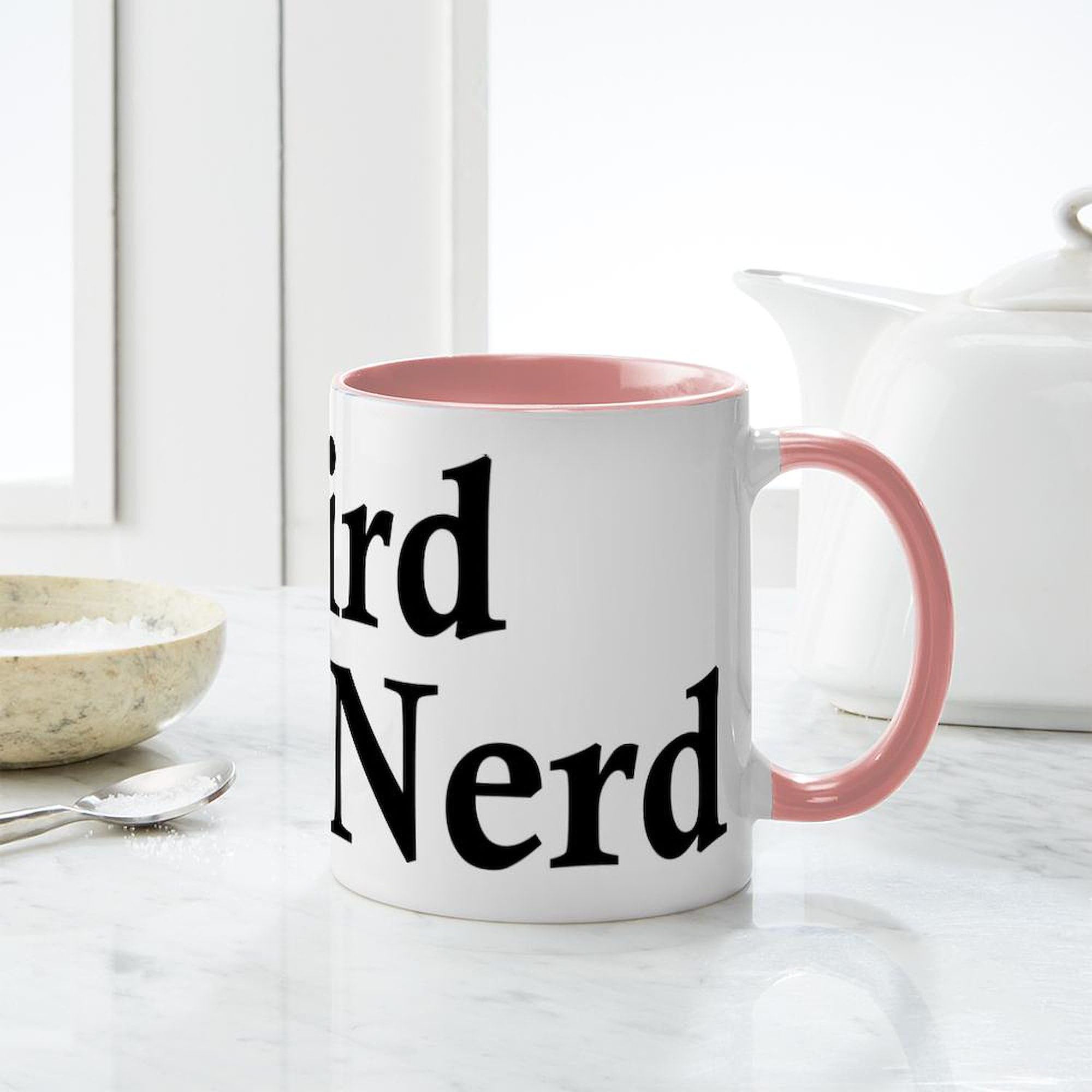Bird Nerd Ceramic Coffee Mug 11oz (325ml) - Funny Gift for Bird Lovers, Perfect for Coffee, Tea & Hot Drinks - Great for Bird Watching, Office Use & Gifts