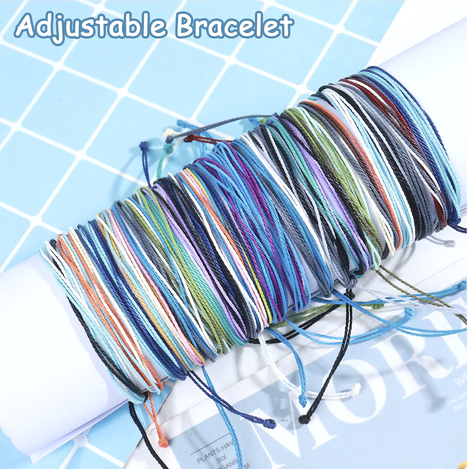 Surf Bracelets for Women - Adjustable Braided Rope Wave Bracelet Set, Handmade Waterproof Friendship Bracelets for Surfers & Beach Lovers | Perfect for Summer, Gifts, and Ocean Adventures