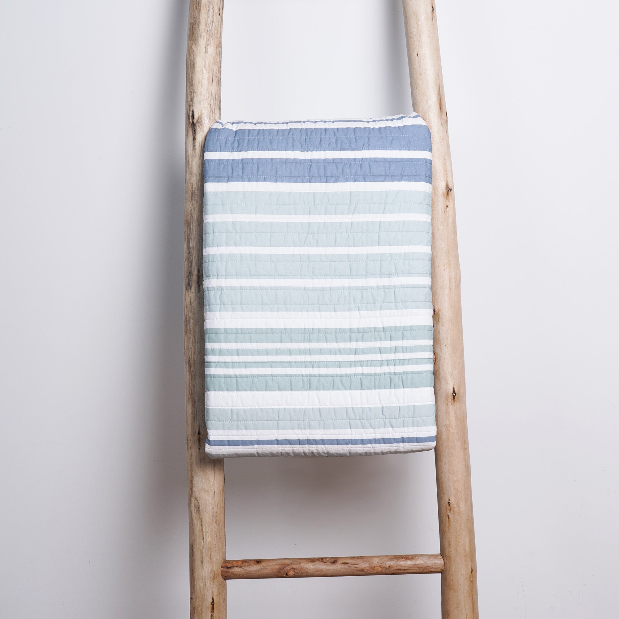 Truro Stripe Quilted Throw Blanket - Soft Cozy Bedspread for Couch, Sofa & Bed - Perfect for Home Decor, Living Room & Gift Giving