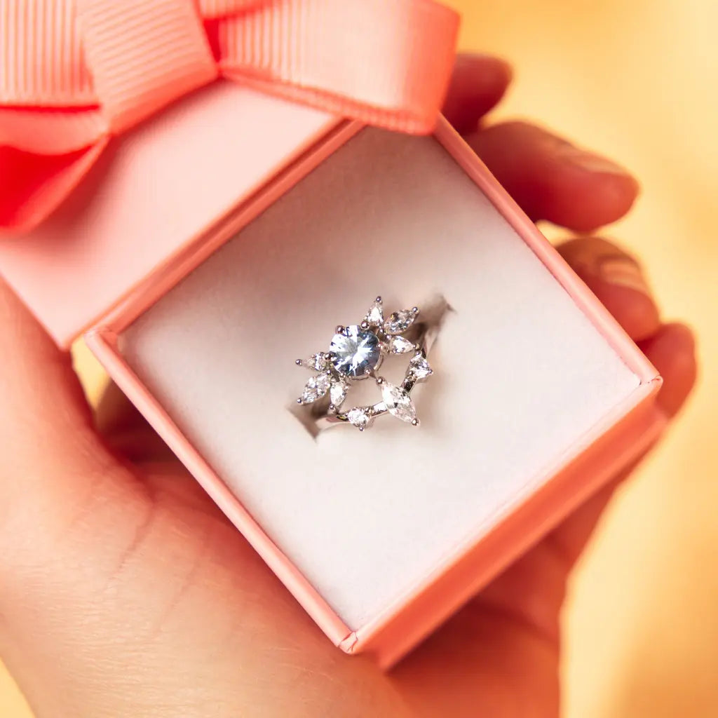 Blue Zelda Ring Set - Elegant Video Game Inspired Jewelry for Cosplay, Gifts & Everyday Wear | Perfect for Fans of The Legend of Zelda