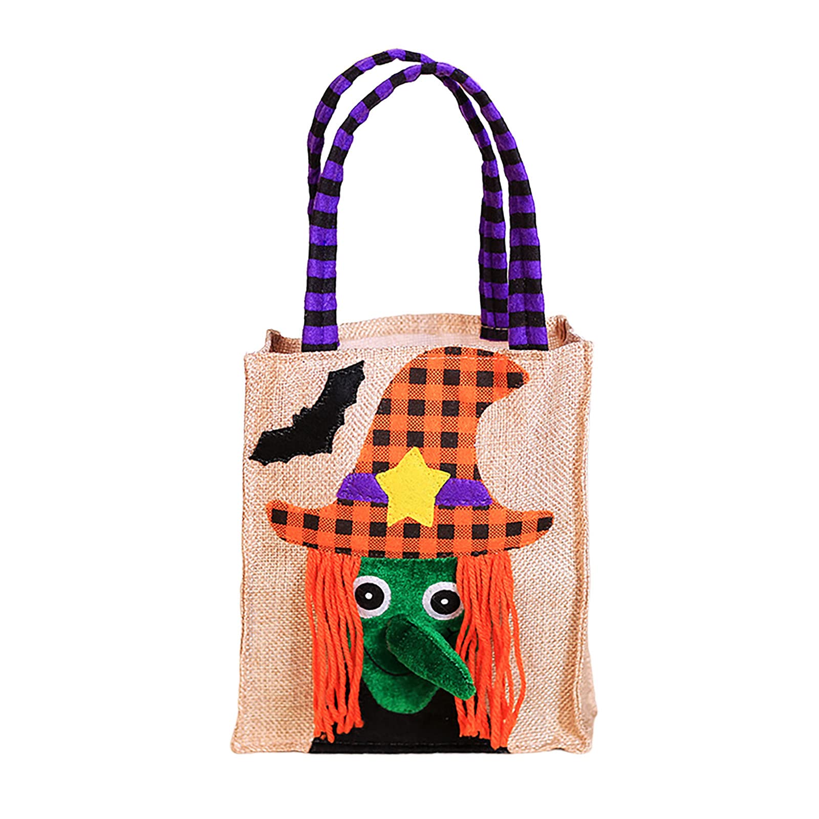 Halloween Candy Bags for Kids - Cute Halloween Treat Tote Bags with Fun Graphics, Portable Goodie Bags for Trick or Treat, Halloween Party Favors & School Events (Perfect for Candy Collection & Costume Accessories)